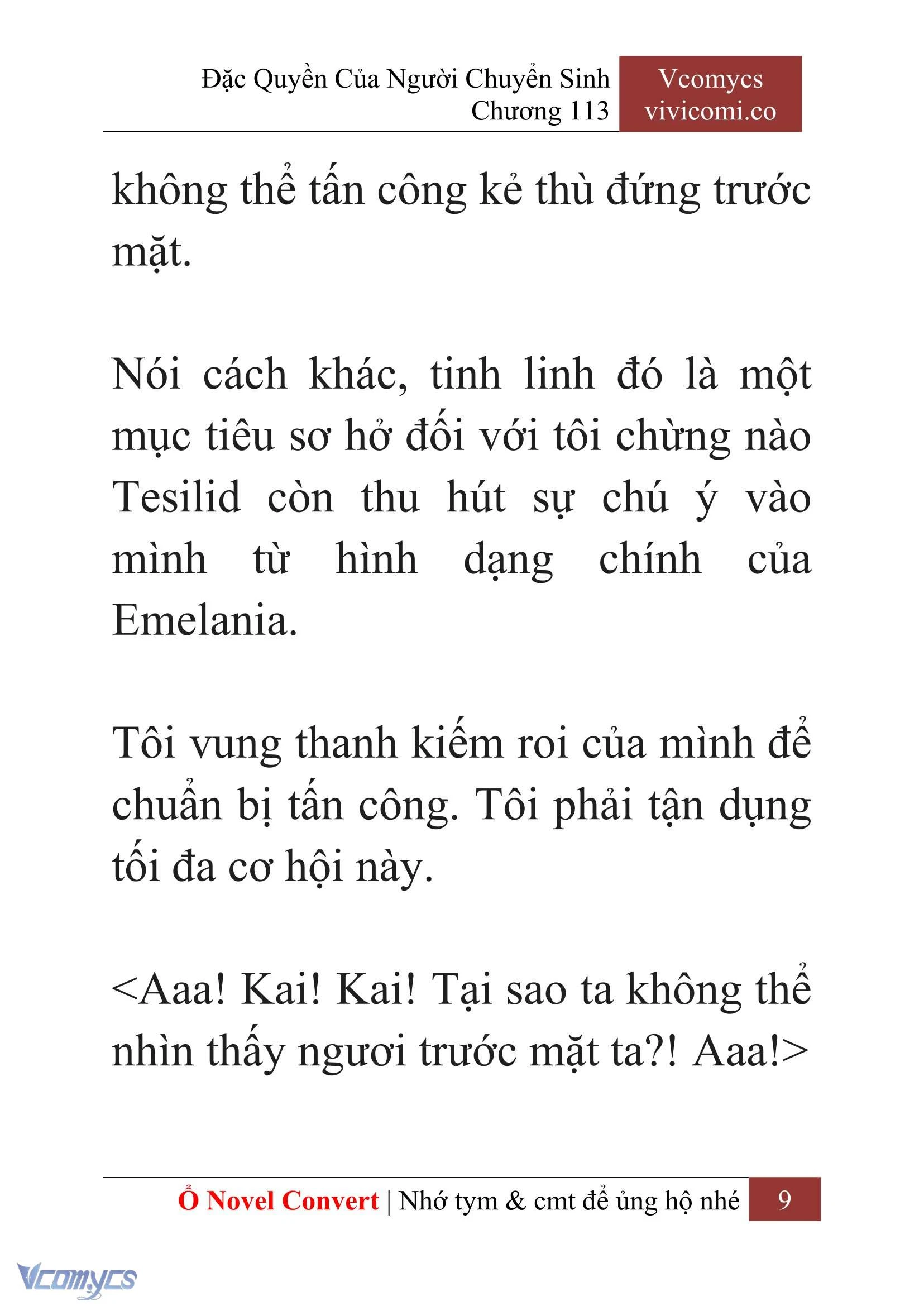 [Novel] Đặc Quyền Của Người Chuyển Sinh Chapter  113 - 11