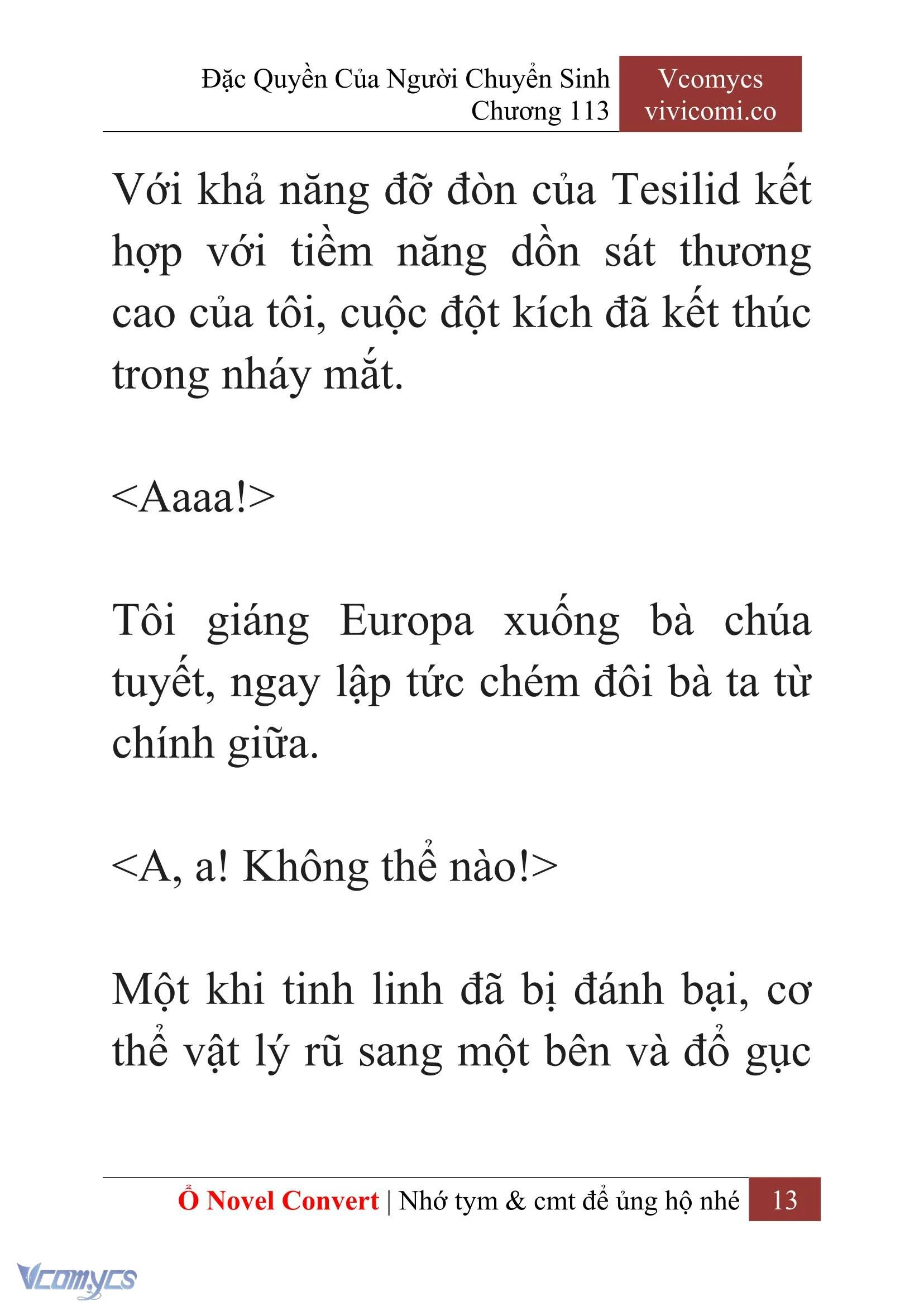 [Novel] Đặc Quyền Của Người Chuyển Sinh Chapter  113 - 15