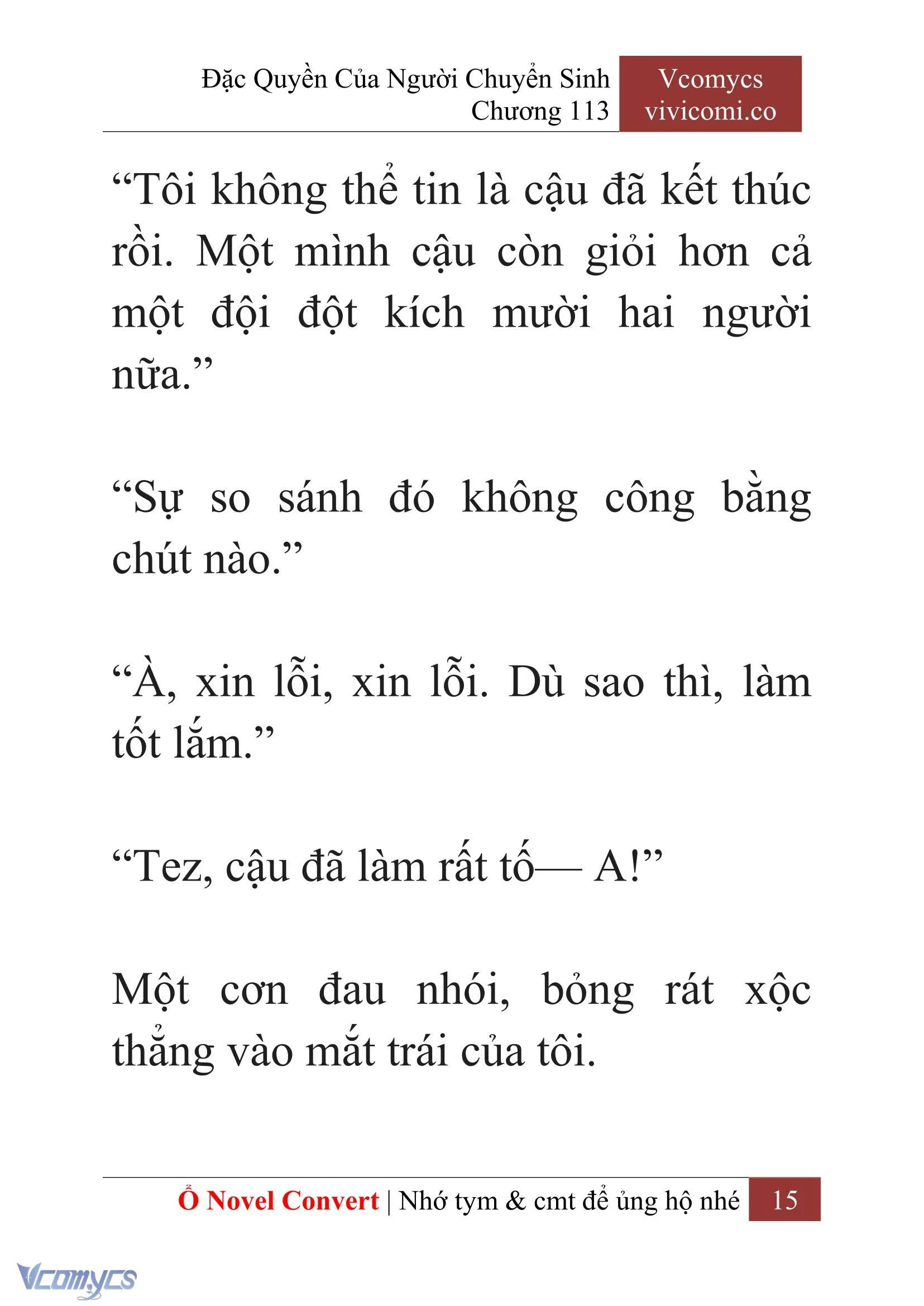 [Novel] Đặc Quyền Của Người Chuyển Sinh Chapter  113 - 17