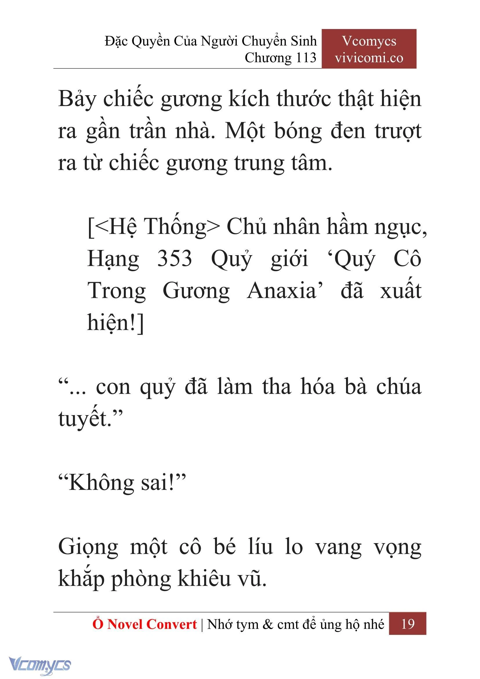 [Novel] Đặc Quyền Của Người Chuyển Sinh Chapter  113 - 21
