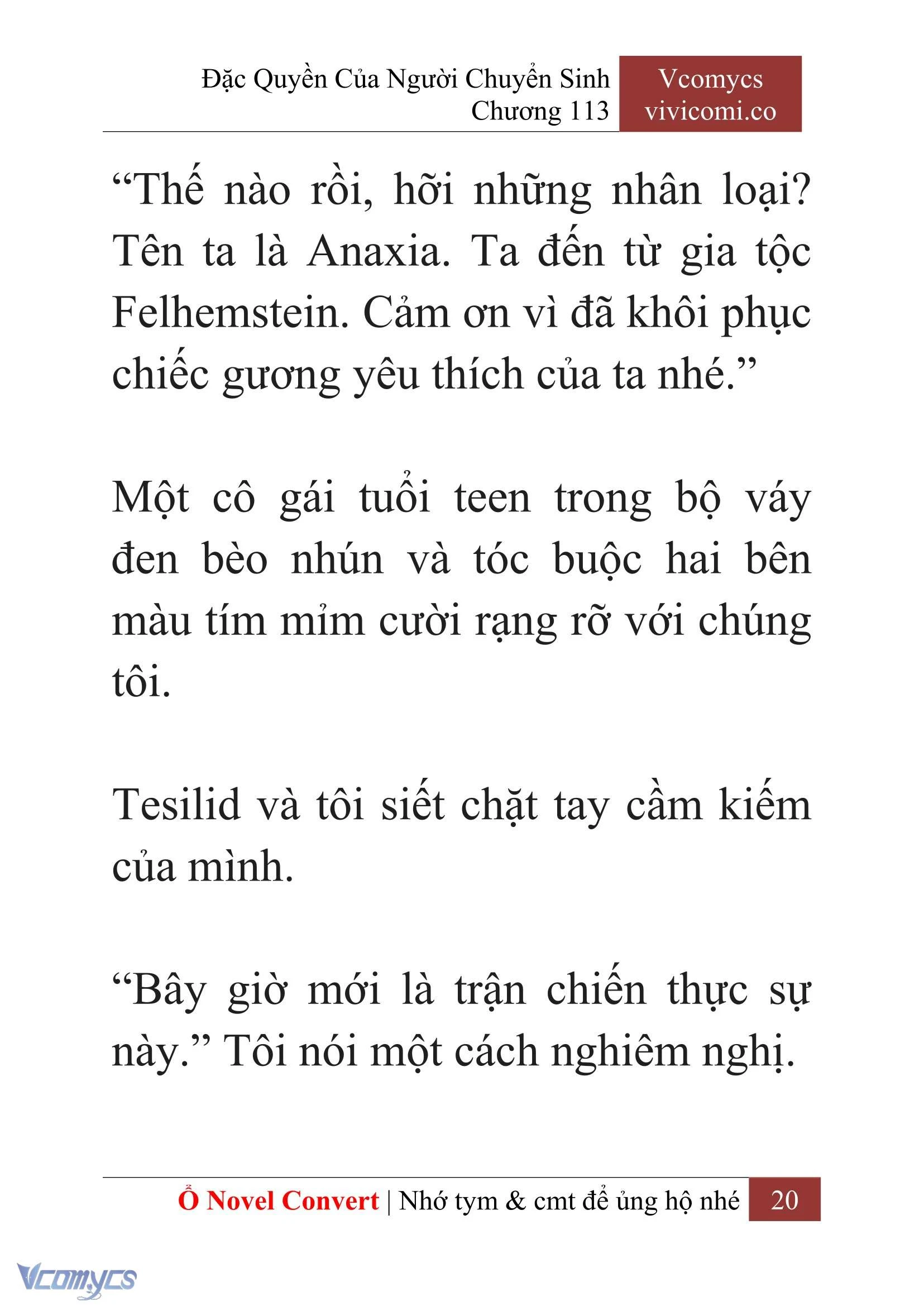 [Novel] Đặc Quyền Của Người Chuyển Sinh Chapter  113 - 22