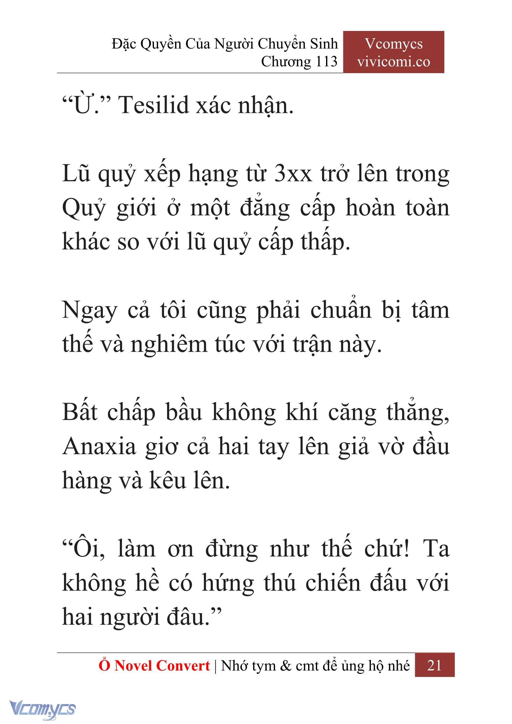 [Novel] Đặc Quyền Của Người Chuyển Sinh Chapter  113 - 23