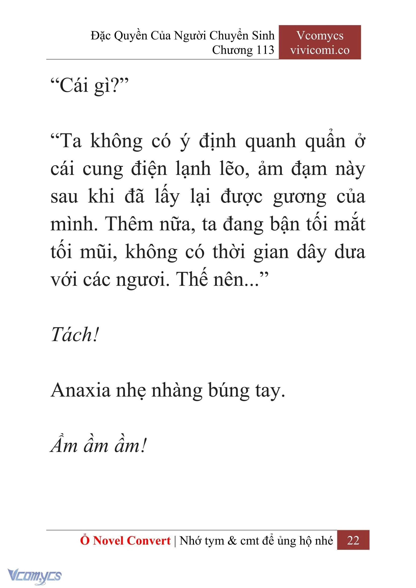 [Novel] Đặc Quyền Của Người Chuyển Sinh Chapter  113 - 24