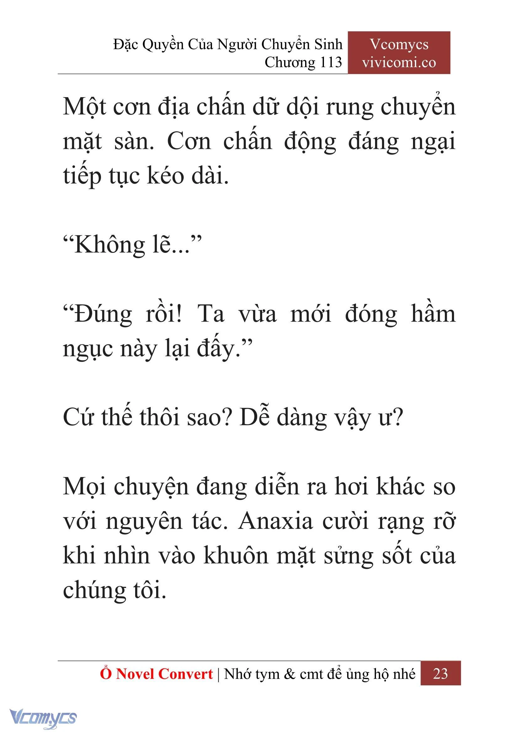 [Novel] Đặc Quyền Của Người Chuyển Sinh Chapter  113 - 25