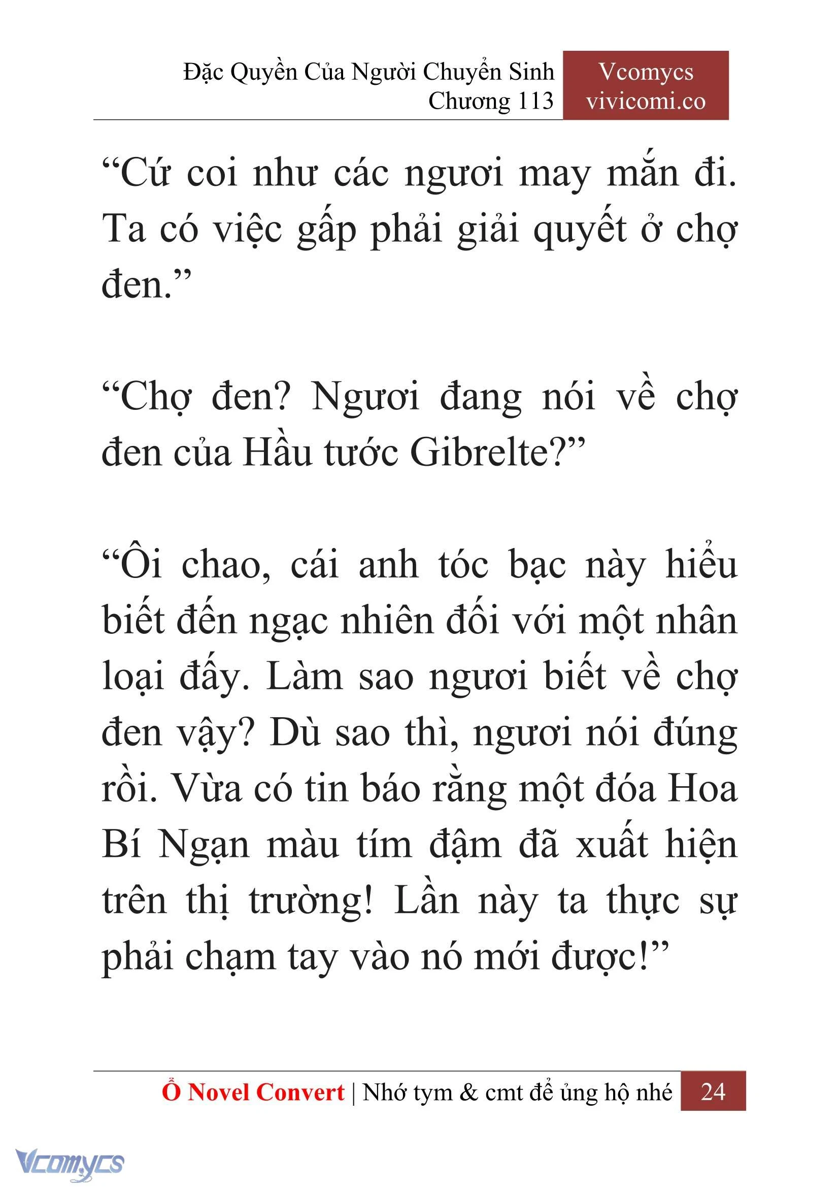[Novel] Đặc Quyền Của Người Chuyển Sinh Chapter  113 - 26