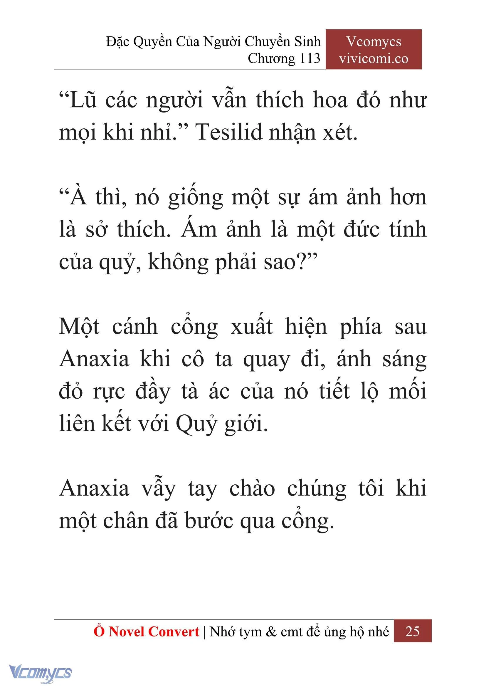 [Novel] Đặc Quyền Của Người Chuyển Sinh Chapter  113 - 27