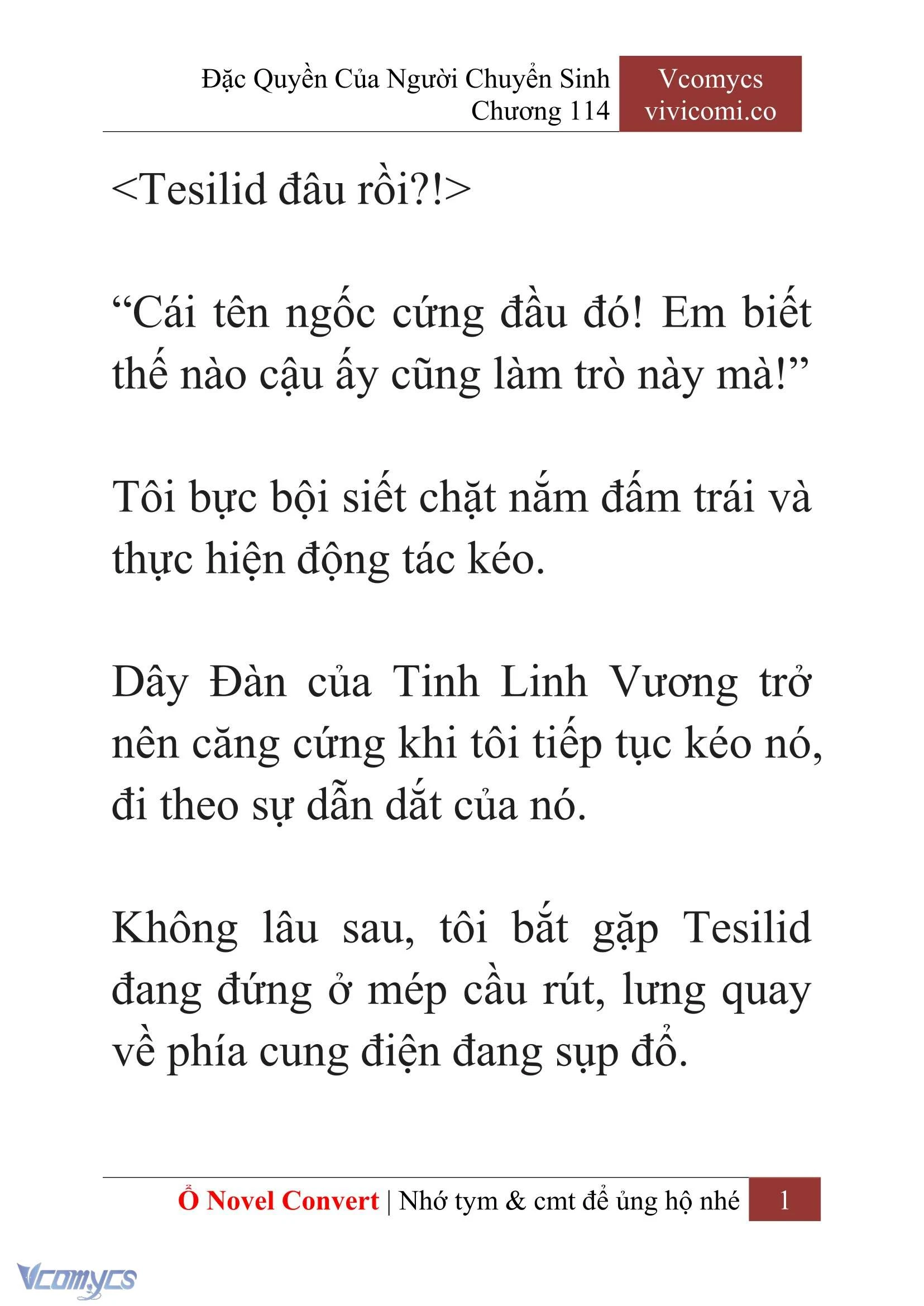 [Novel] Đặc Quyền Của Người Chuyển Sinh Chapter  114 - 3