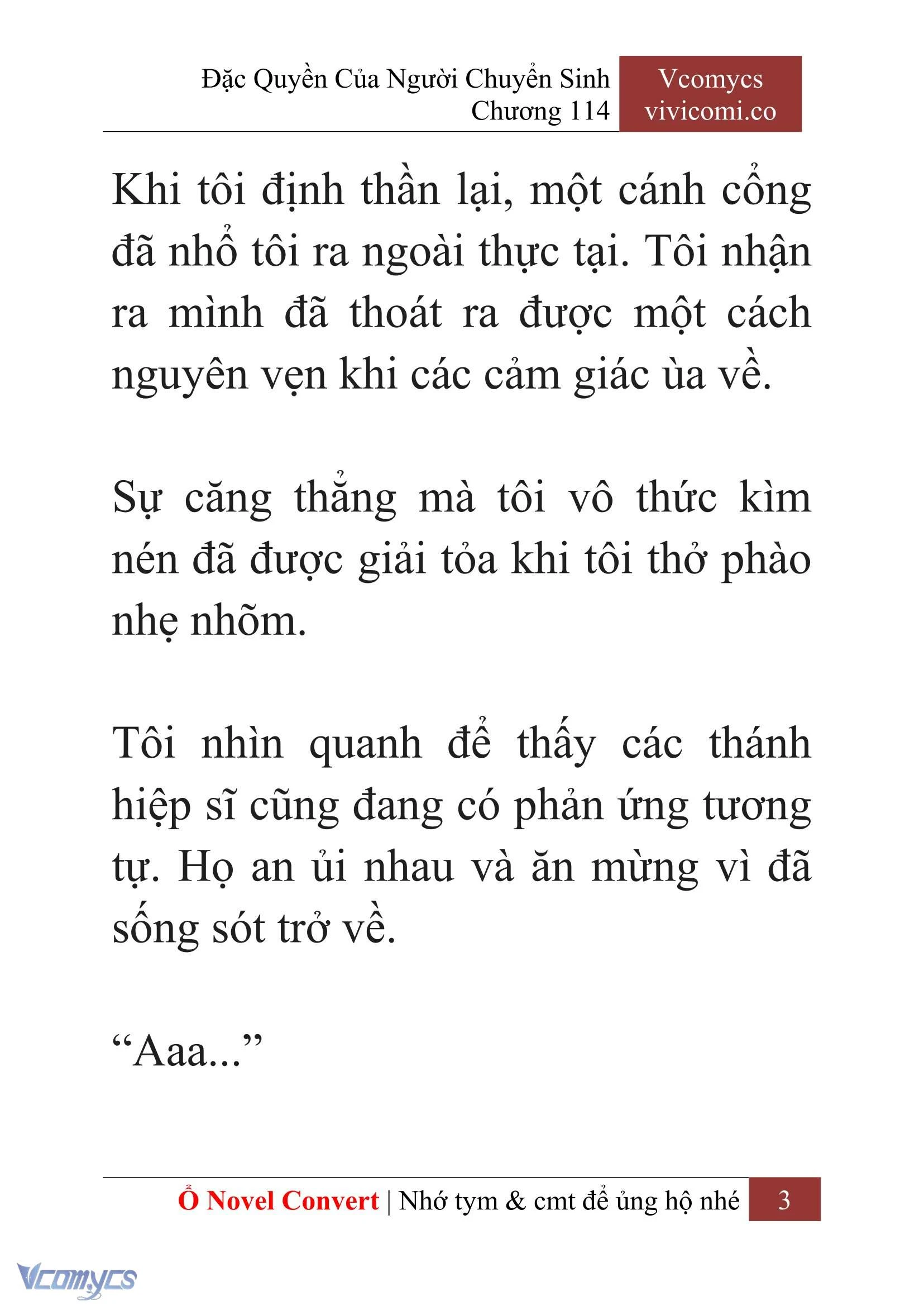 [Novel] Đặc Quyền Của Người Chuyển Sinh Chapter  114 - 5