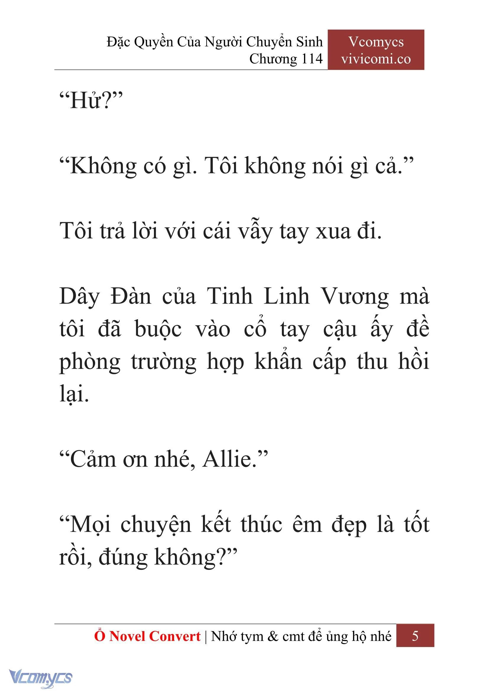 [Novel] Đặc Quyền Của Người Chuyển Sinh Chapter  114 - 7