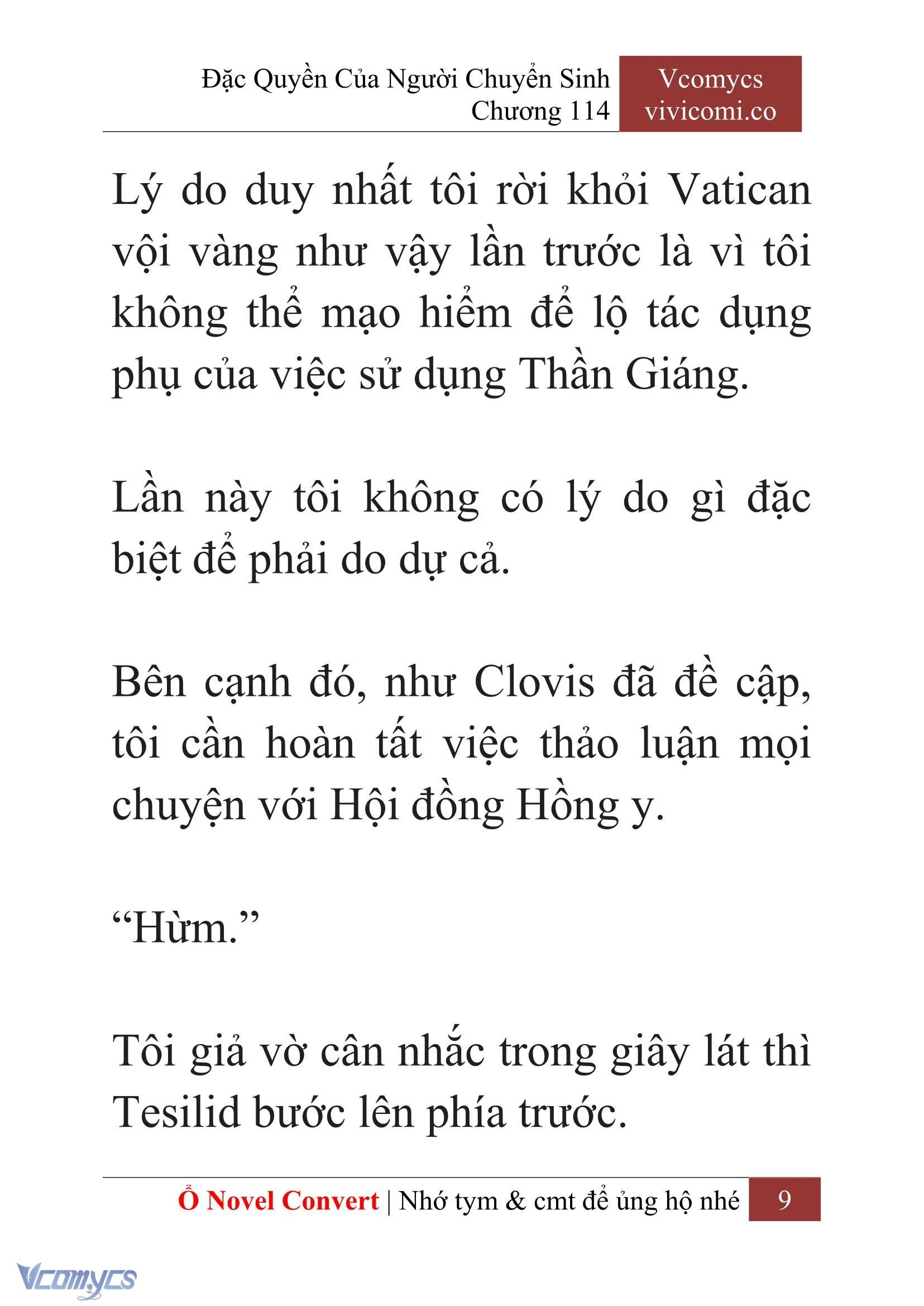 [Novel] Đặc Quyền Của Người Chuyển Sinh Chapter  114 - 11