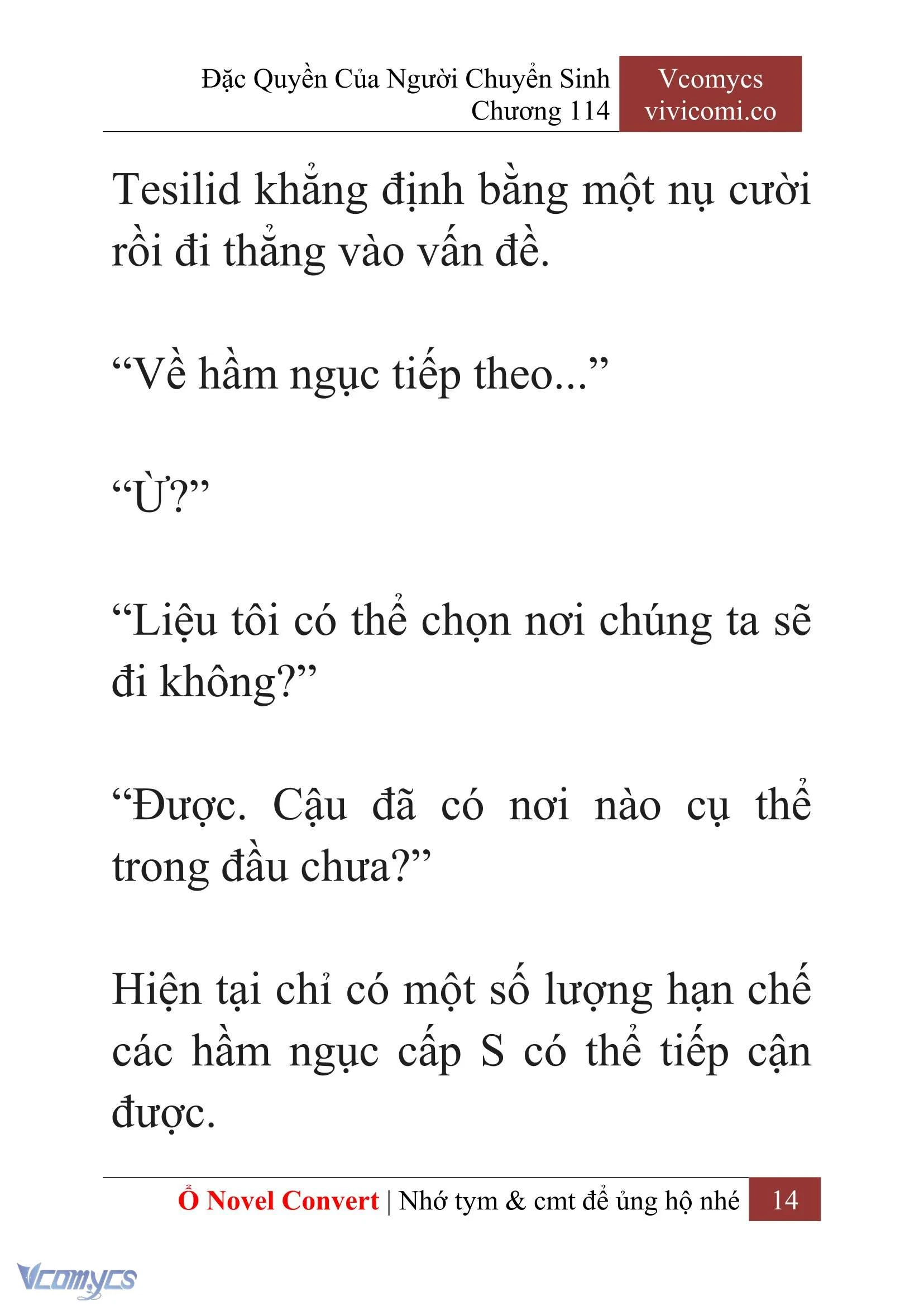[Novel] Đặc Quyền Của Người Chuyển Sinh Chapter  114 - 16