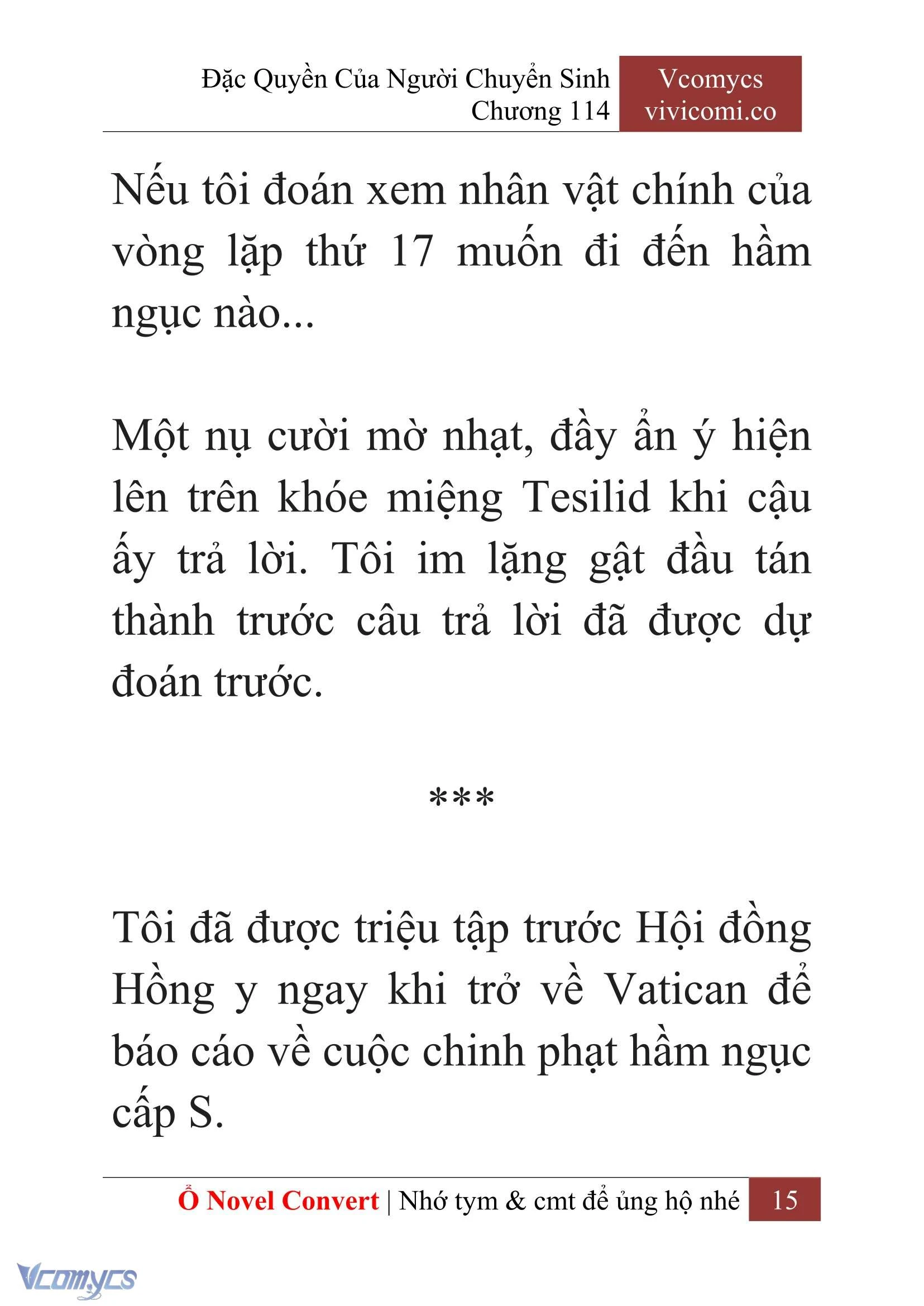 [Novel] Đặc Quyền Của Người Chuyển Sinh Chapter  114 - 17