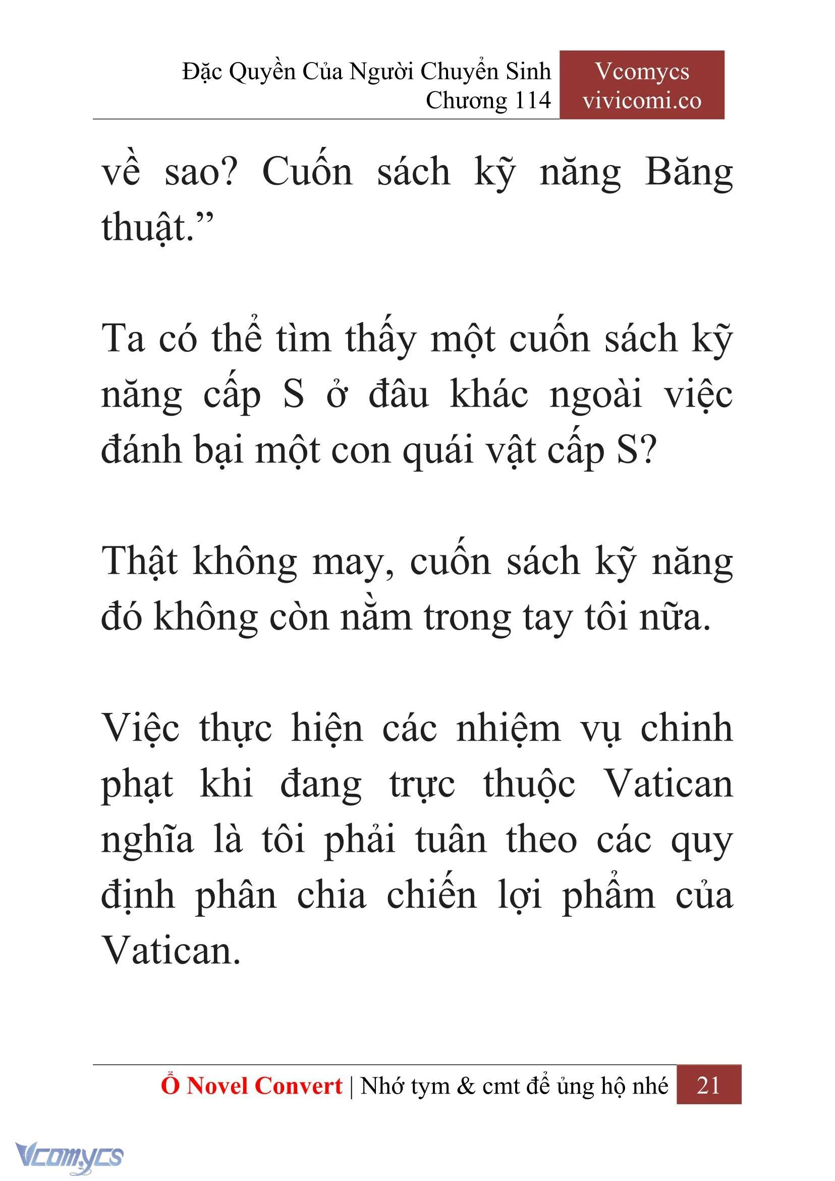 [Novel] Đặc Quyền Của Người Chuyển Sinh Chapter  114 - 23