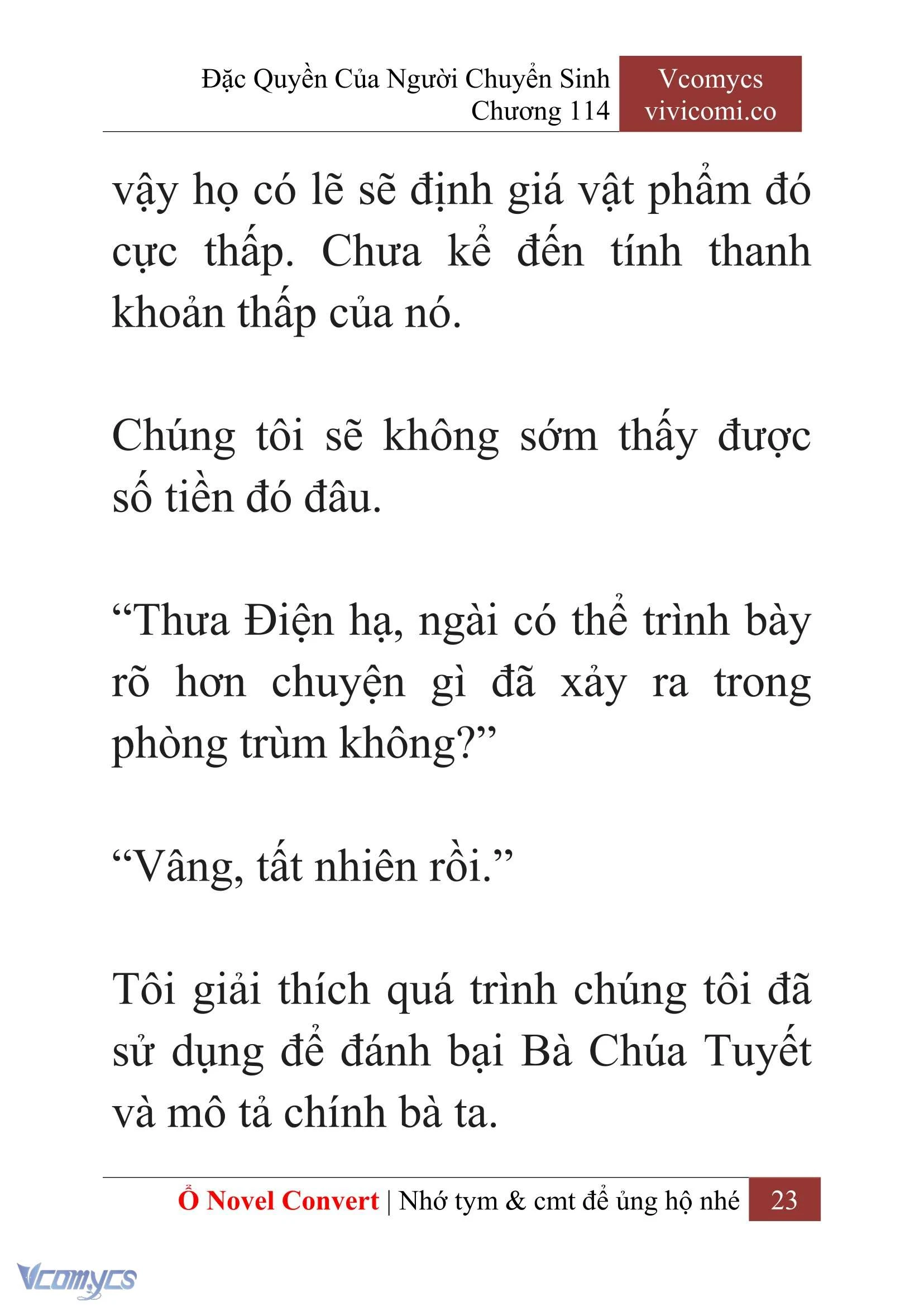 [Novel] Đặc Quyền Của Người Chuyển Sinh Chapter  114 - 25
