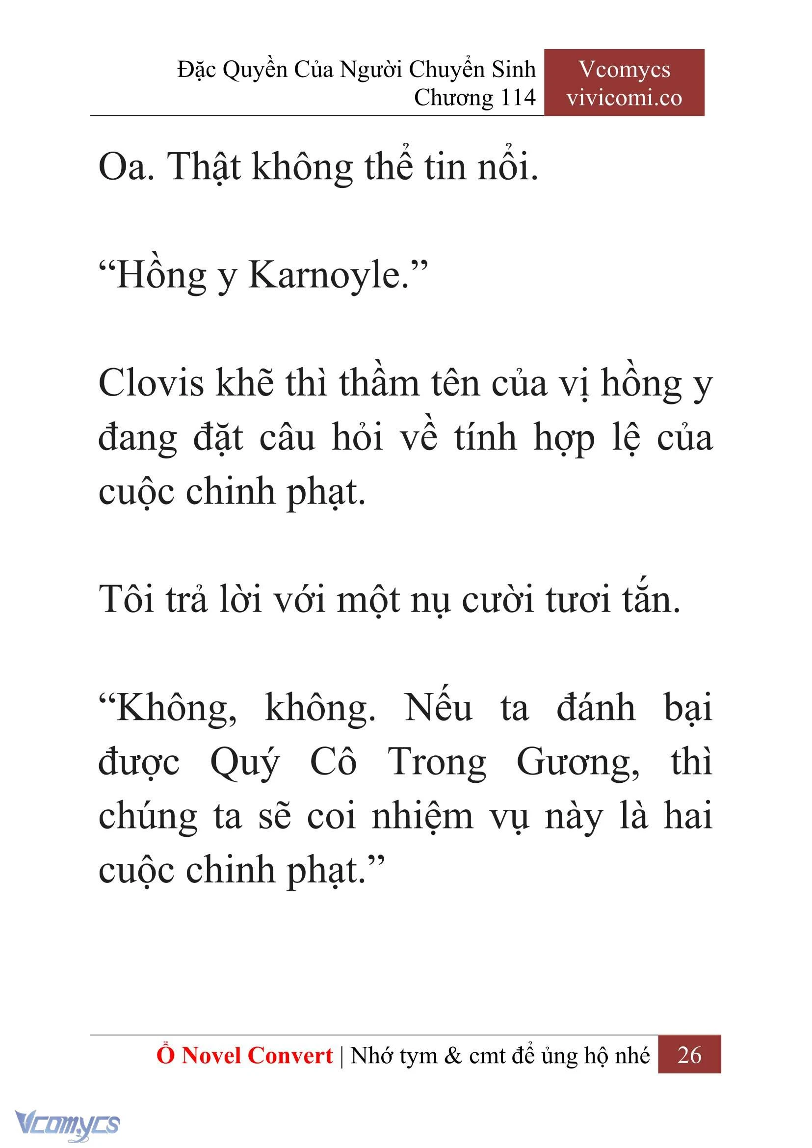 [Novel] Đặc Quyền Của Người Chuyển Sinh Chapter  114 - 28