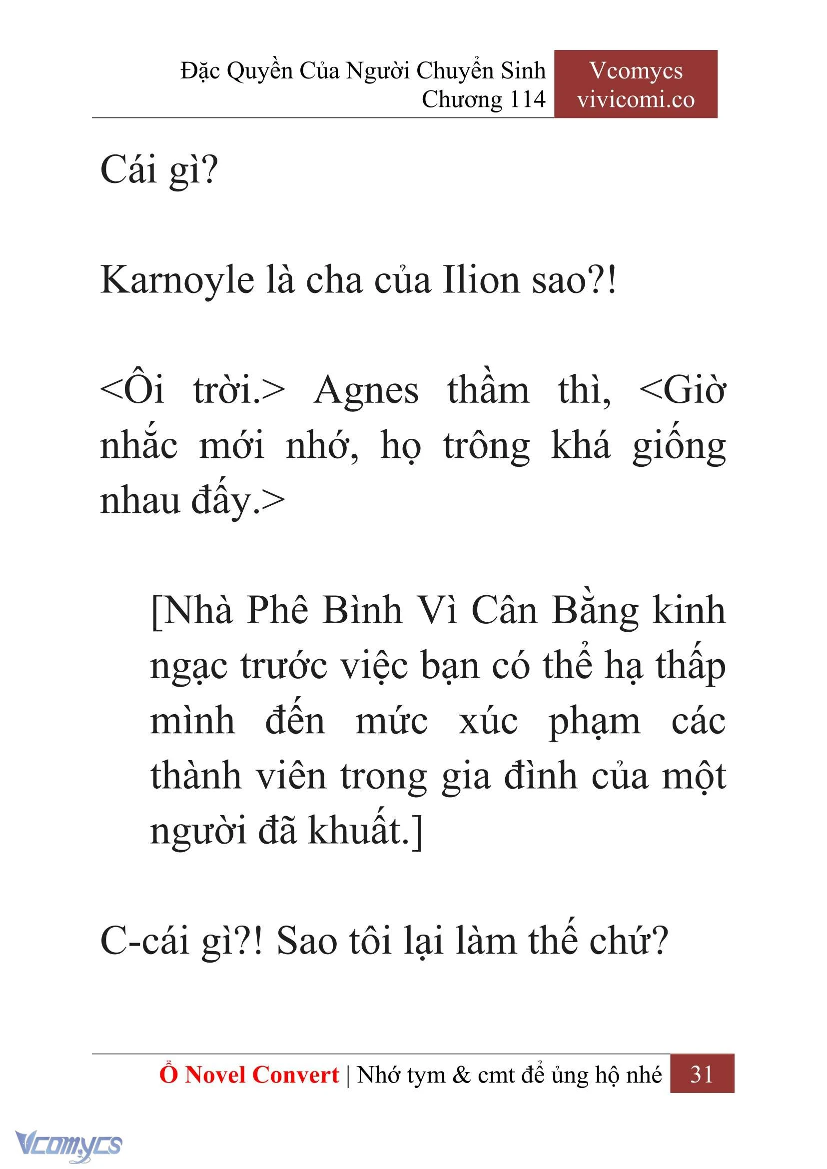 [Novel] Đặc Quyền Của Người Chuyển Sinh Chapter  114 - 33