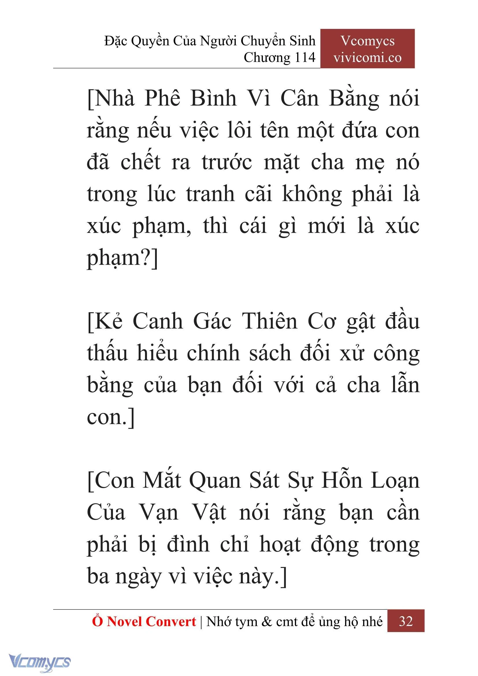 [Novel] Đặc Quyền Của Người Chuyển Sinh Chapter  114 - 34