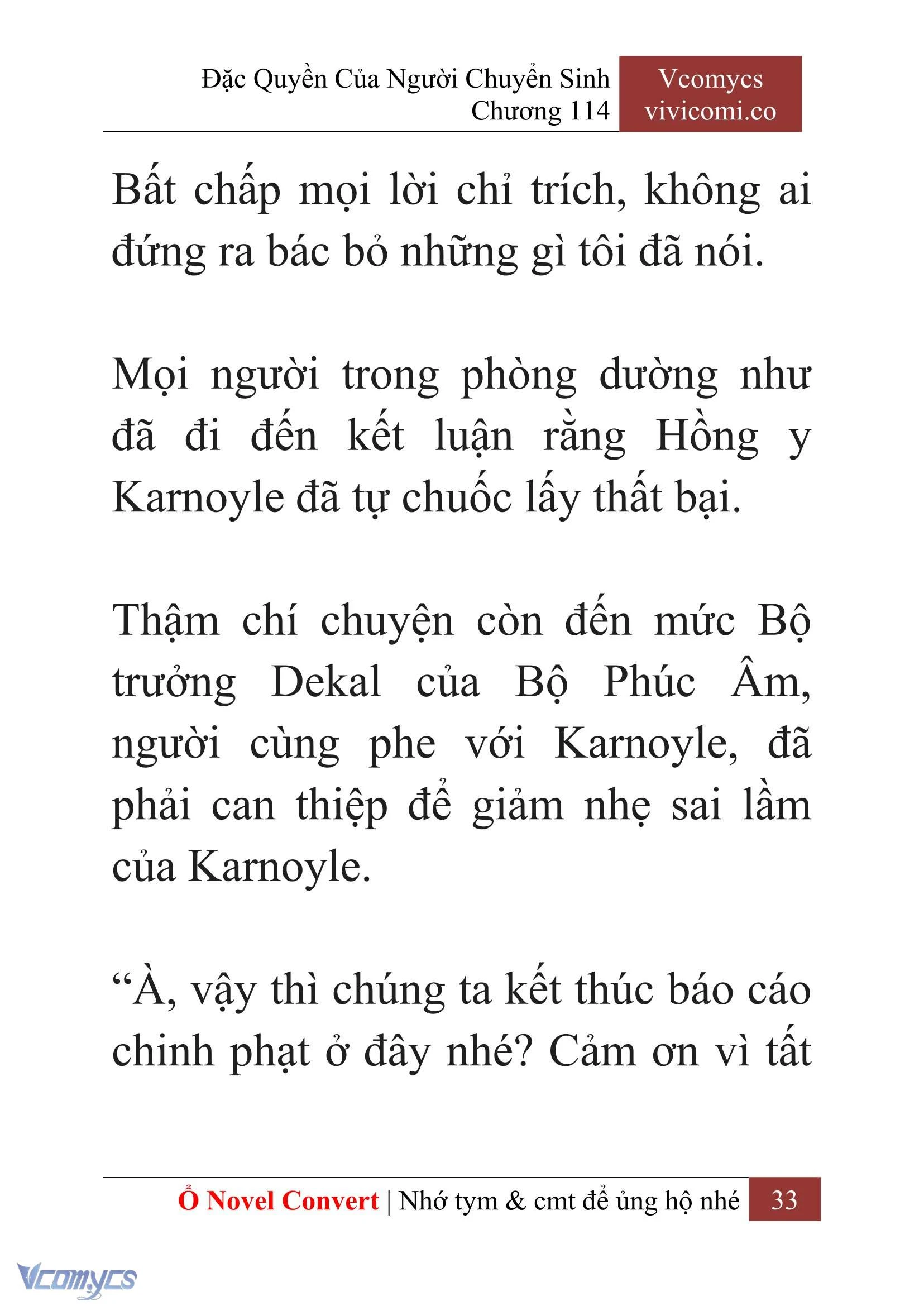 [Novel] Đặc Quyền Của Người Chuyển Sinh Chapter  114 - 35
