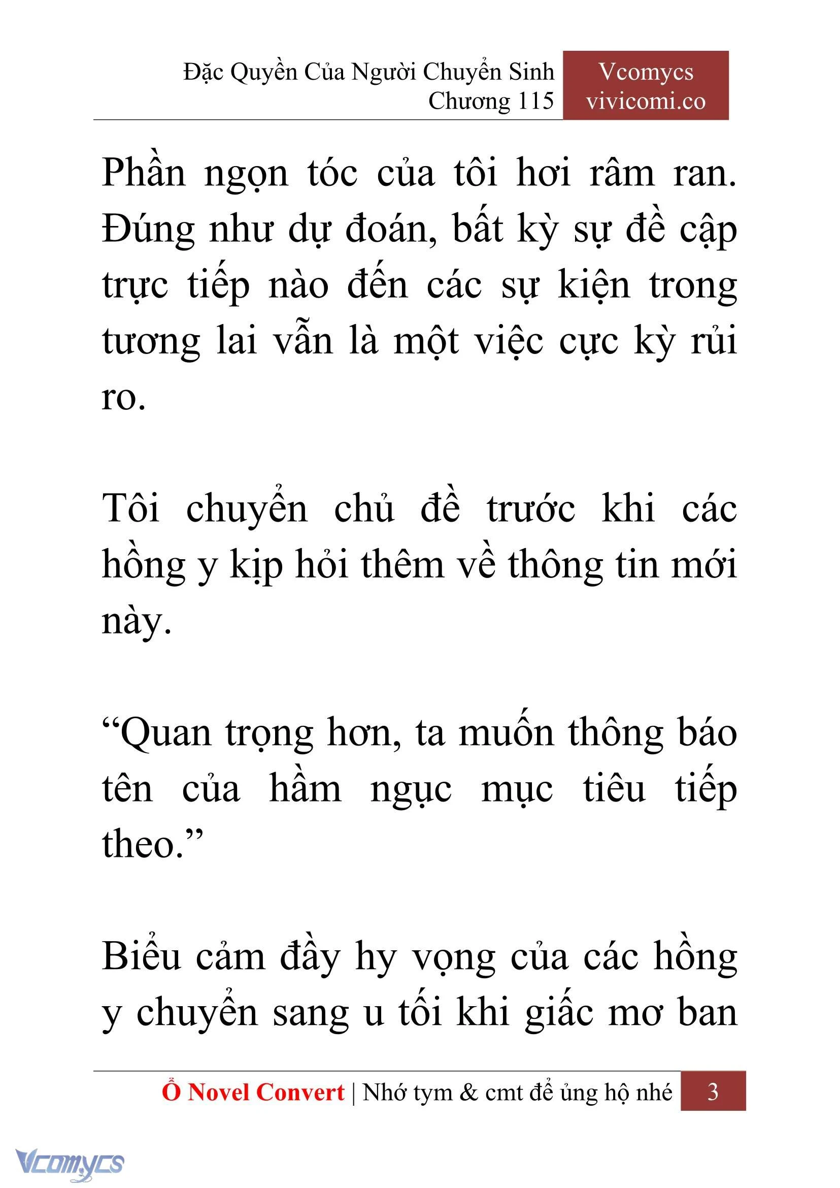 [Novel] Đặc Quyền Của Người Chuyển Sinh Chapter  115 - 5