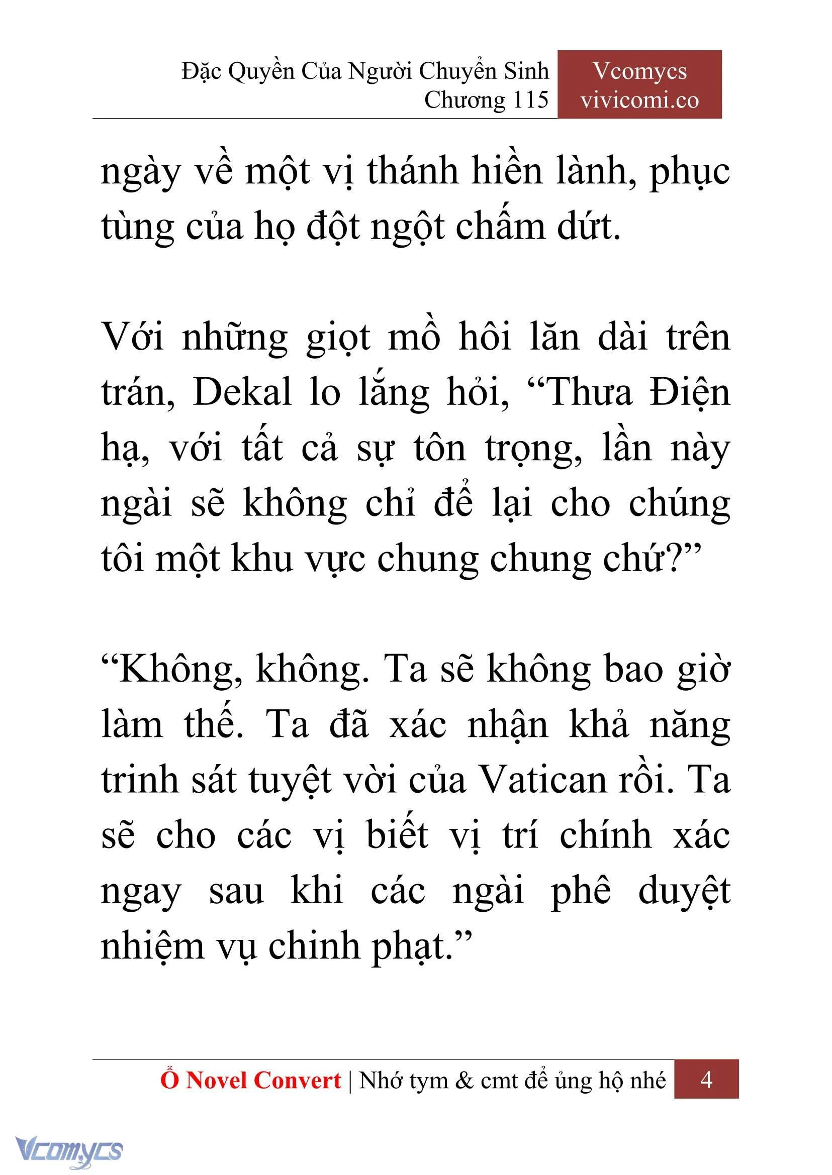 [Novel] Đặc Quyền Của Người Chuyển Sinh Chapter  115 - 6
