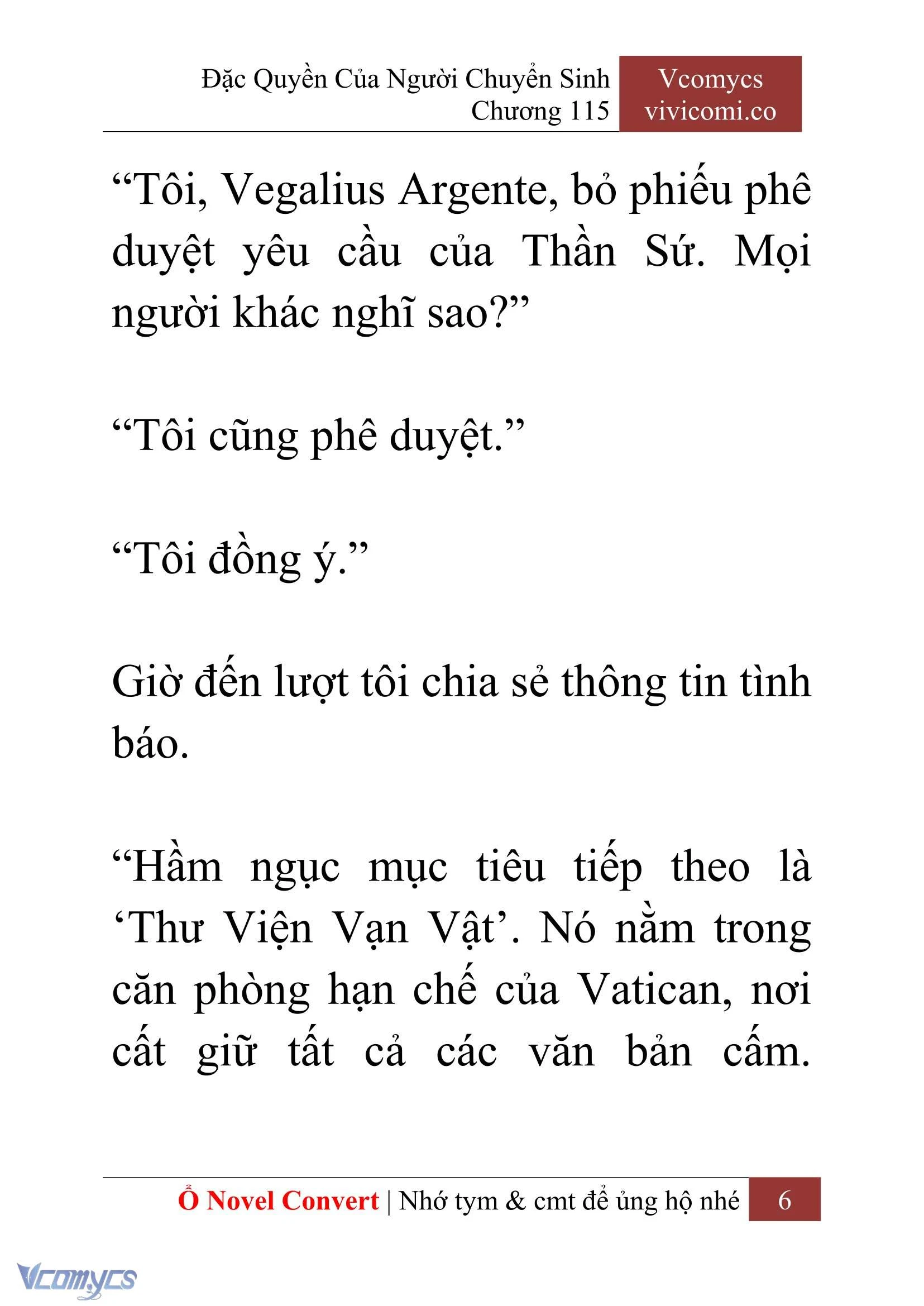 [Novel] Đặc Quyền Của Người Chuyển Sinh Chapter  115 - 8