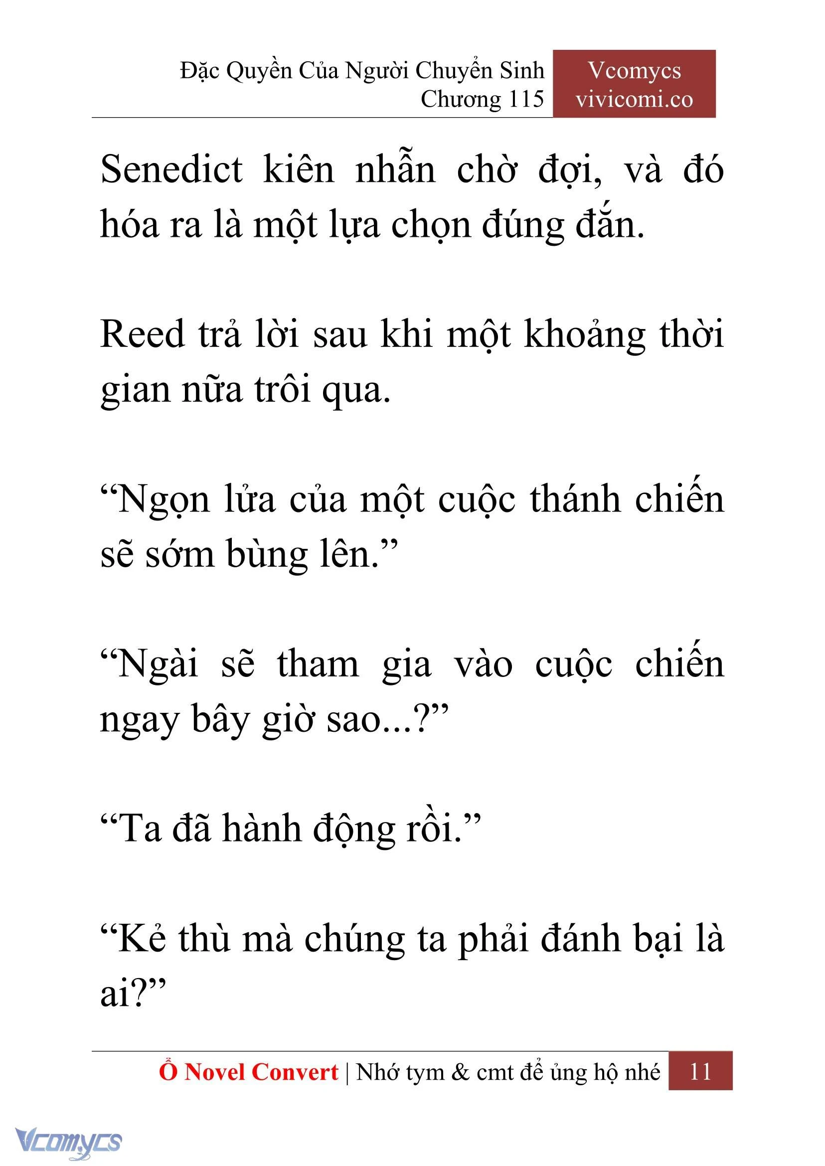 [Novel] Đặc Quyền Của Người Chuyển Sinh Chapter  115 - 13