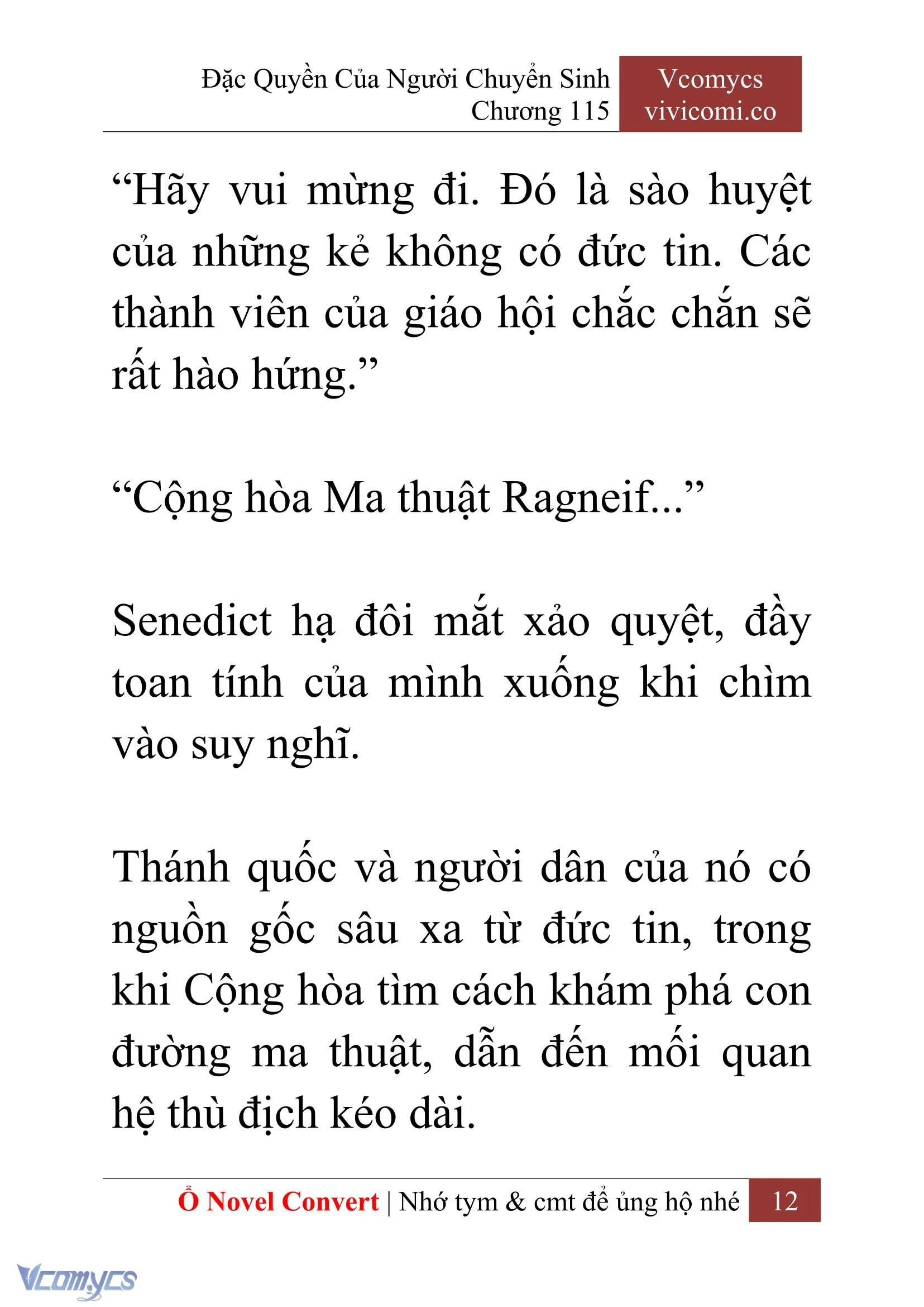[Novel] Đặc Quyền Của Người Chuyển Sinh Chapter  115 - 14