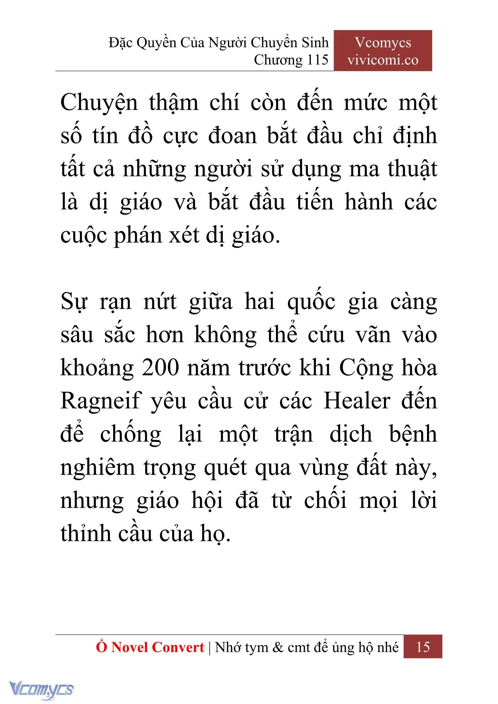 [Novel] Đặc Quyền Của Người Chuyển Sinh Chapter  115 - 17