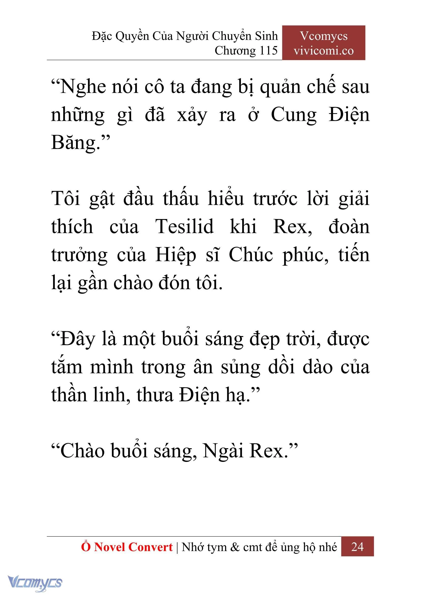[Novel] Đặc Quyền Của Người Chuyển Sinh Chapter  115 - 26