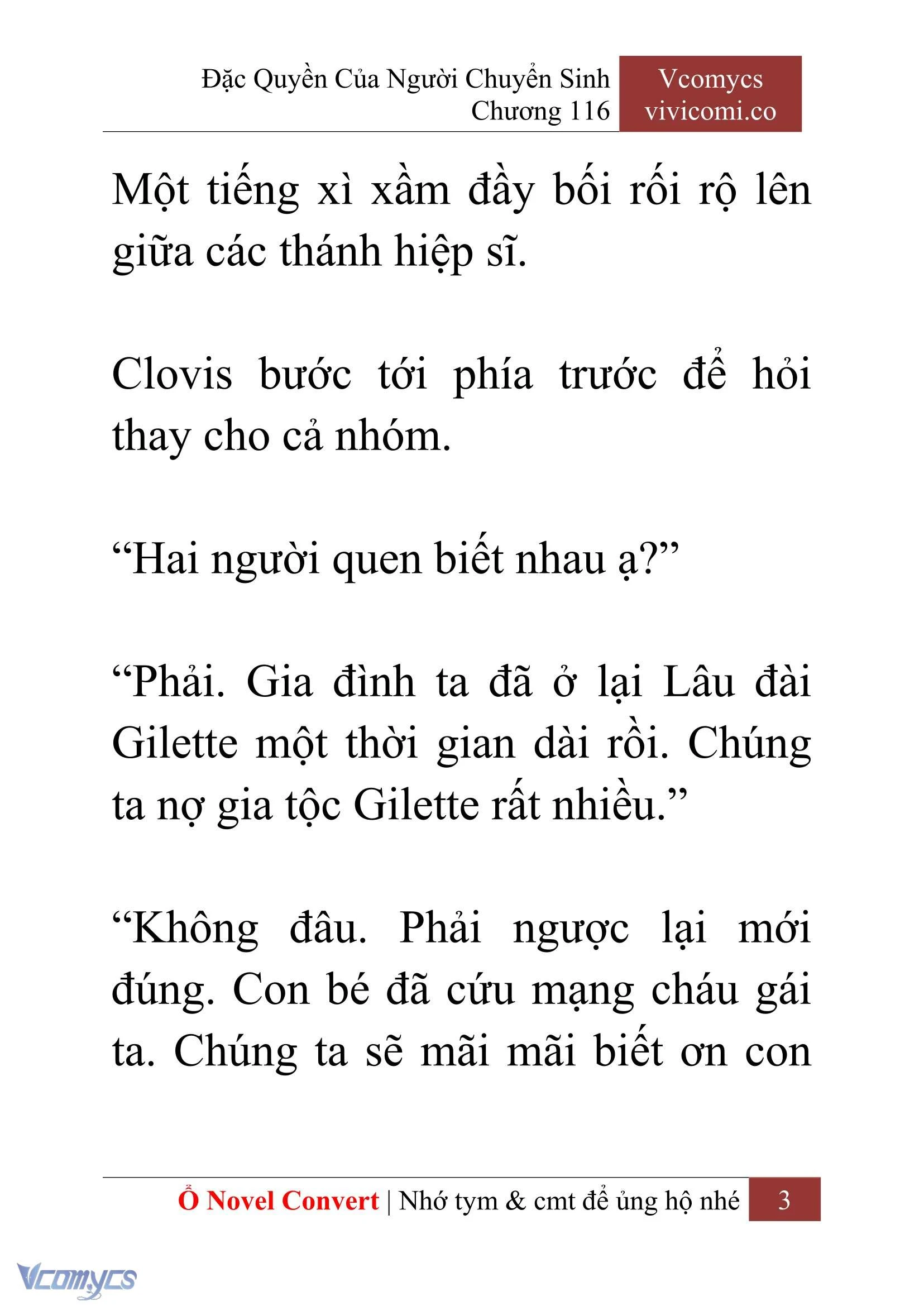 [Novel] Đặc Quyền Của Người Chuyển Sinh Chapter  116 - 5