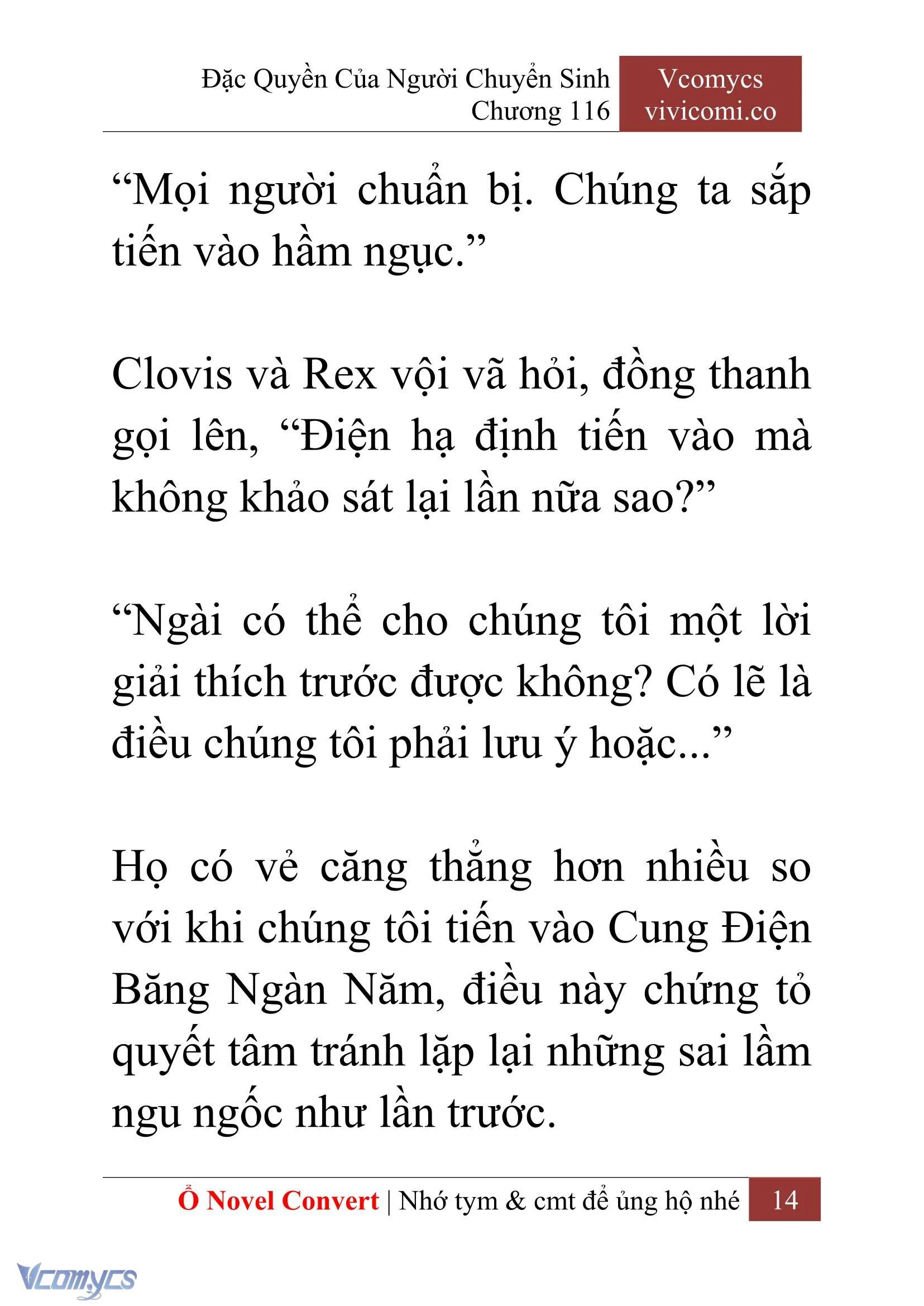 [Novel] Đặc Quyền Của Người Chuyển Sinh Chapter  116 - 16