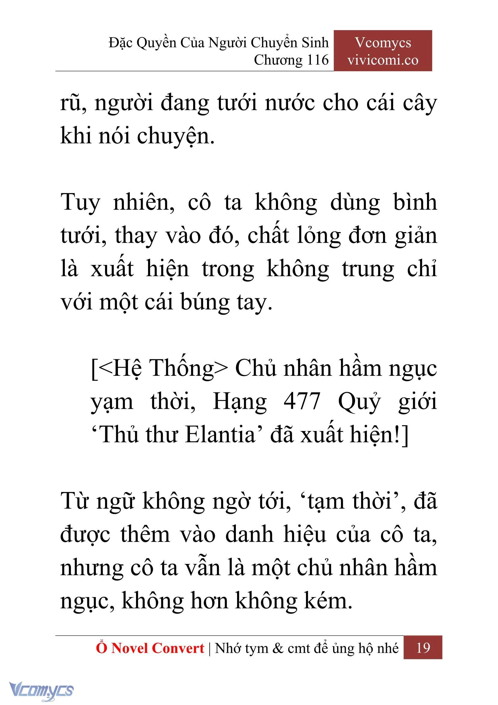 [Novel] Đặc Quyền Của Người Chuyển Sinh Chapter  116 - 21