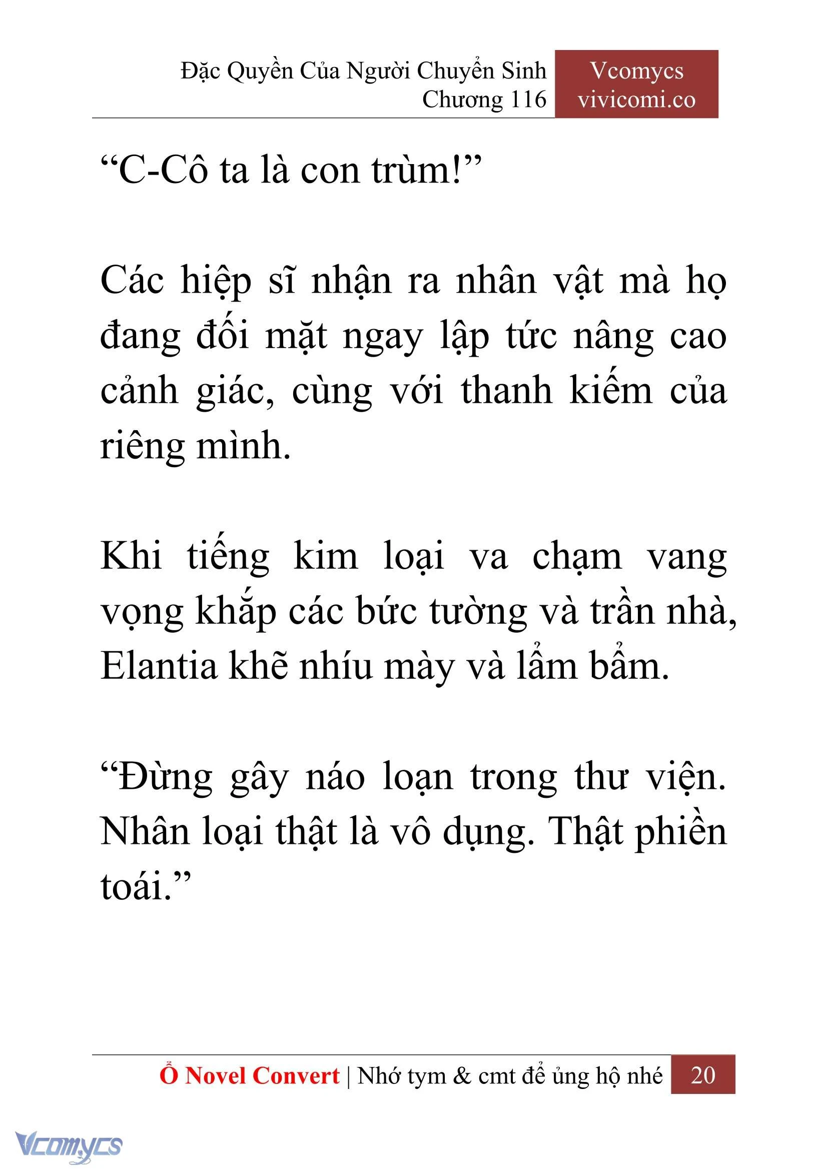 [Novel] Đặc Quyền Của Người Chuyển Sinh Chapter  116 - 22