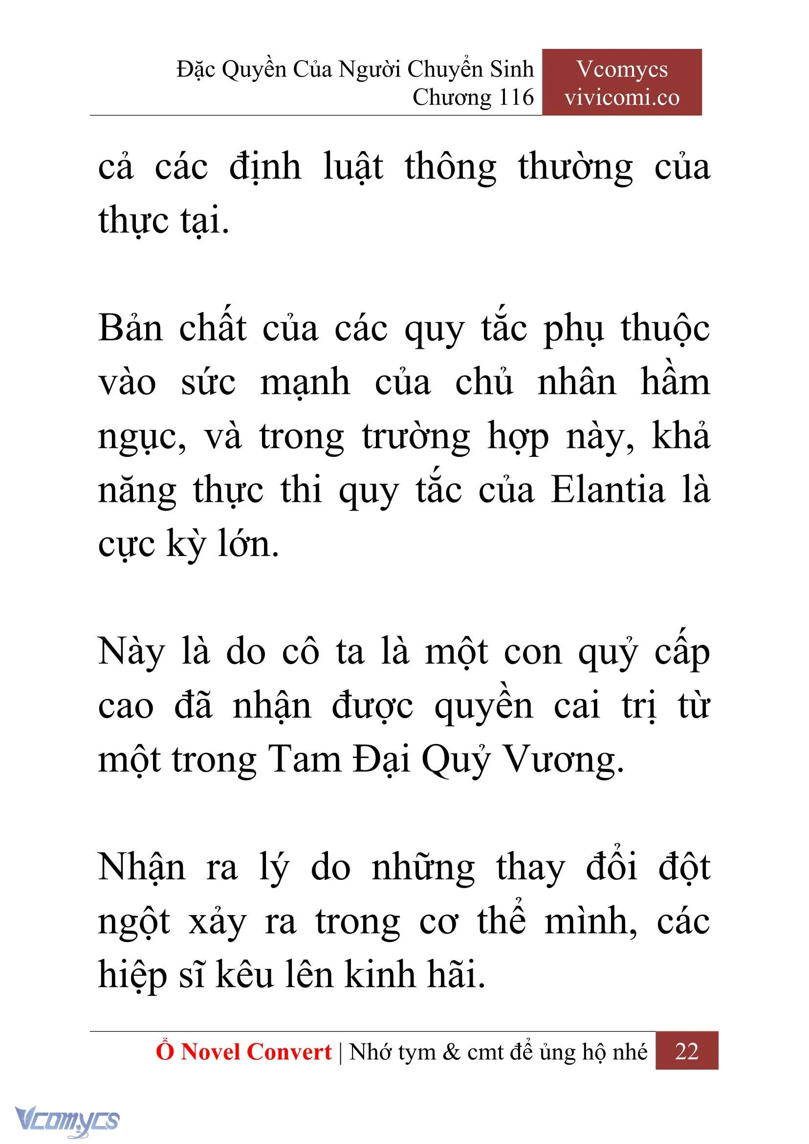 [Novel] Đặc Quyền Của Người Chuyển Sinh Chapter  116 - 24
