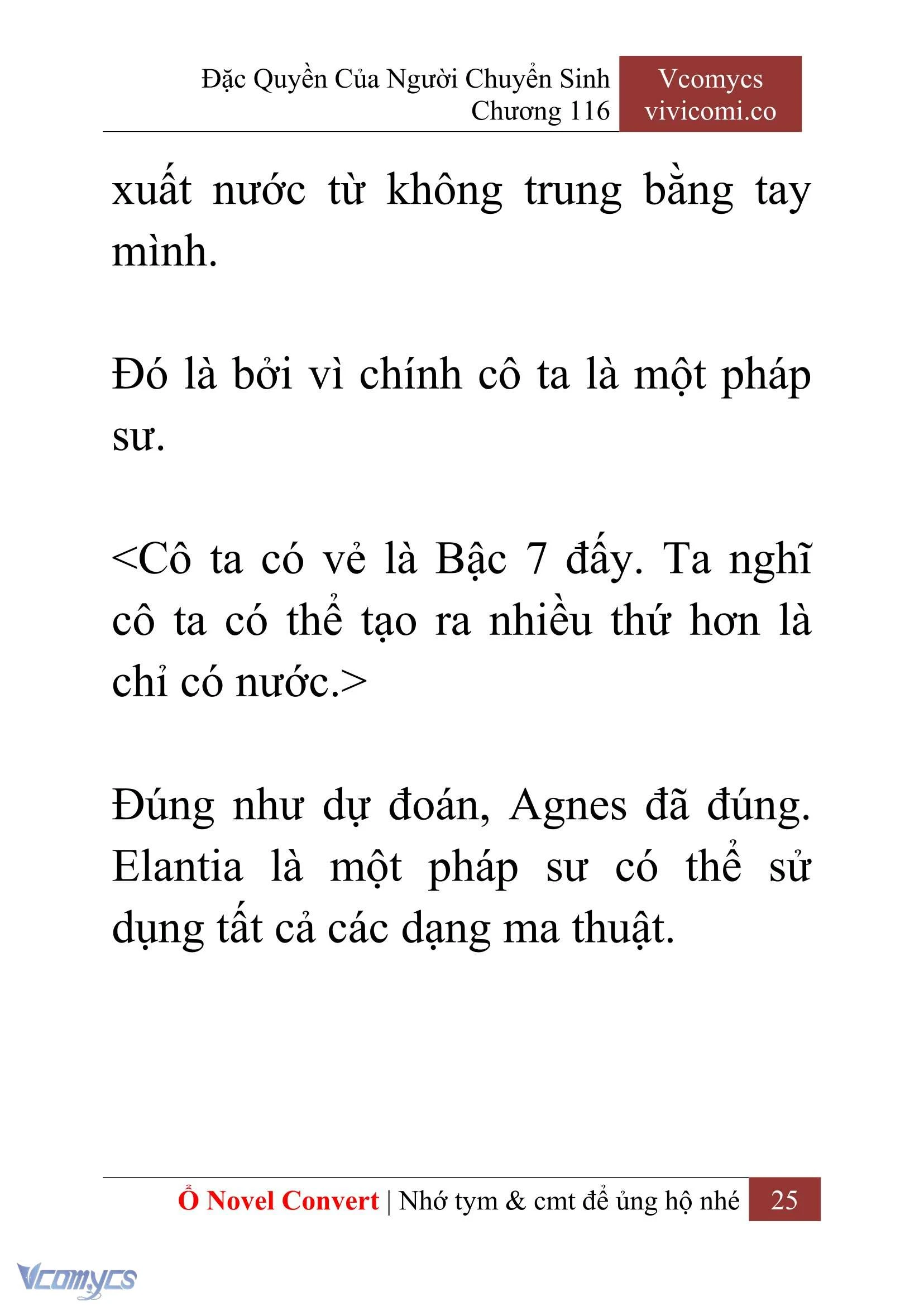 [Novel] Đặc Quyền Của Người Chuyển Sinh Chapter  116 - 27