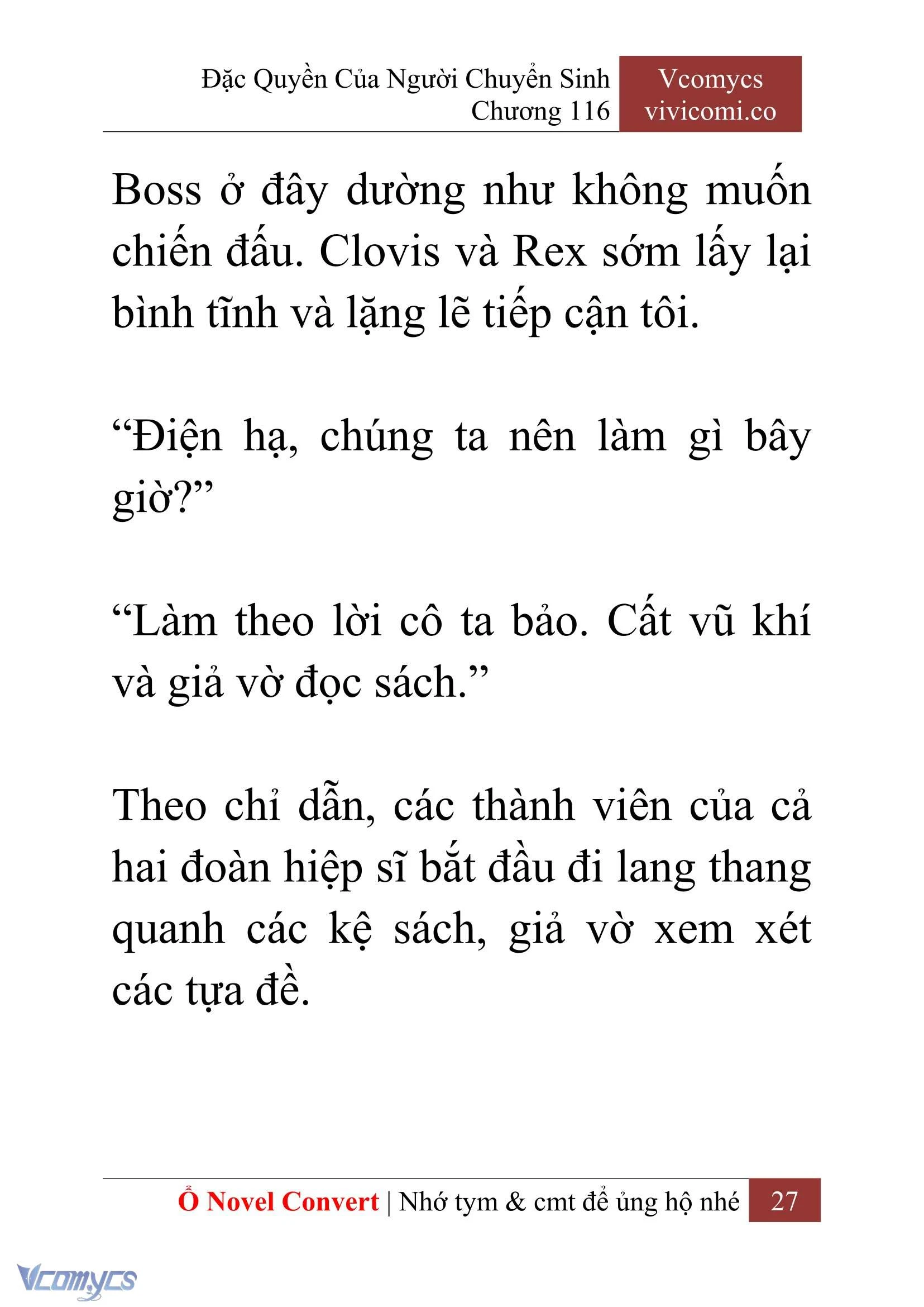 [Novel] Đặc Quyền Của Người Chuyển Sinh Chapter  116 - 29