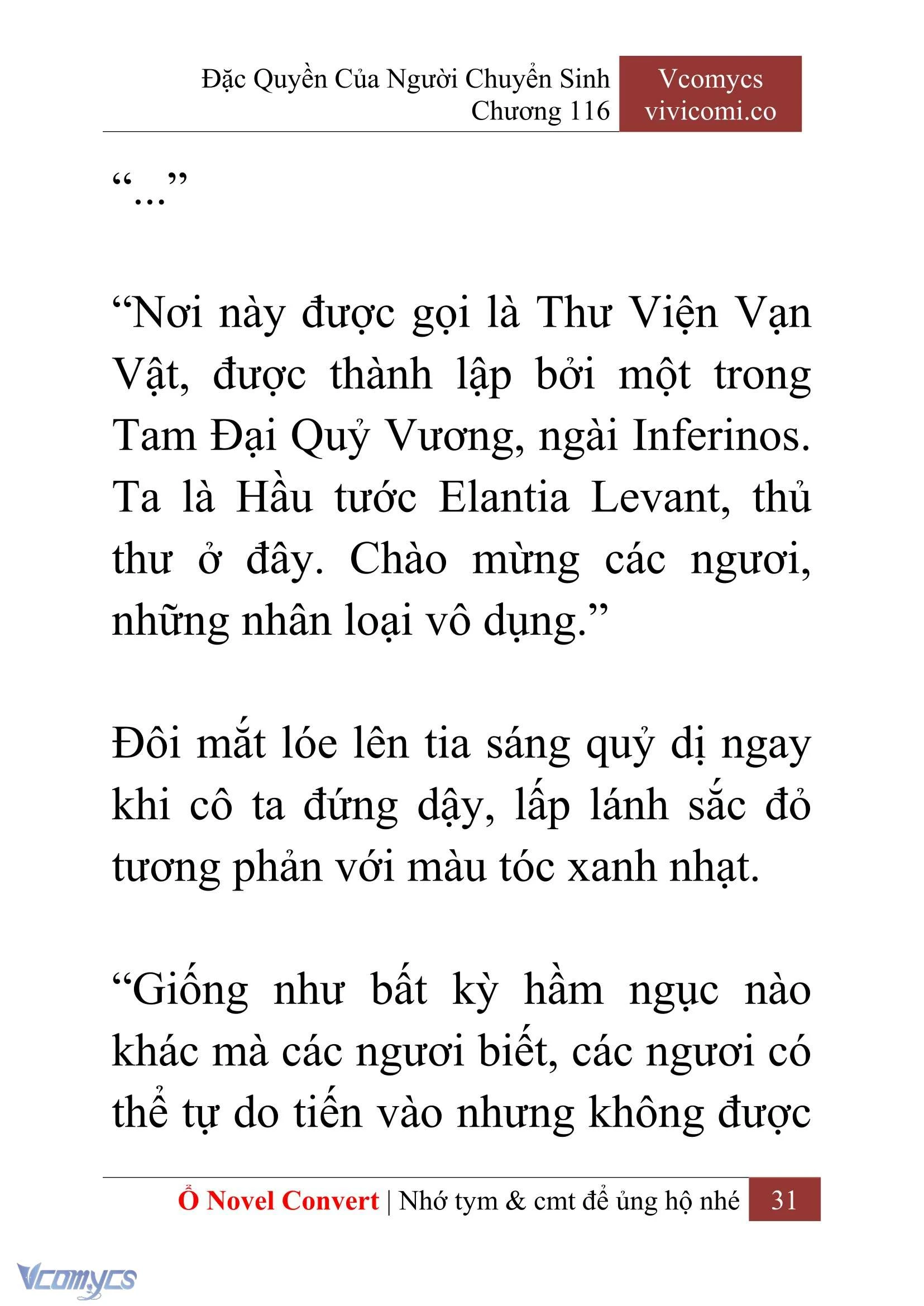 [Novel] Đặc Quyền Của Người Chuyển Sinh Chapter  116 - 33