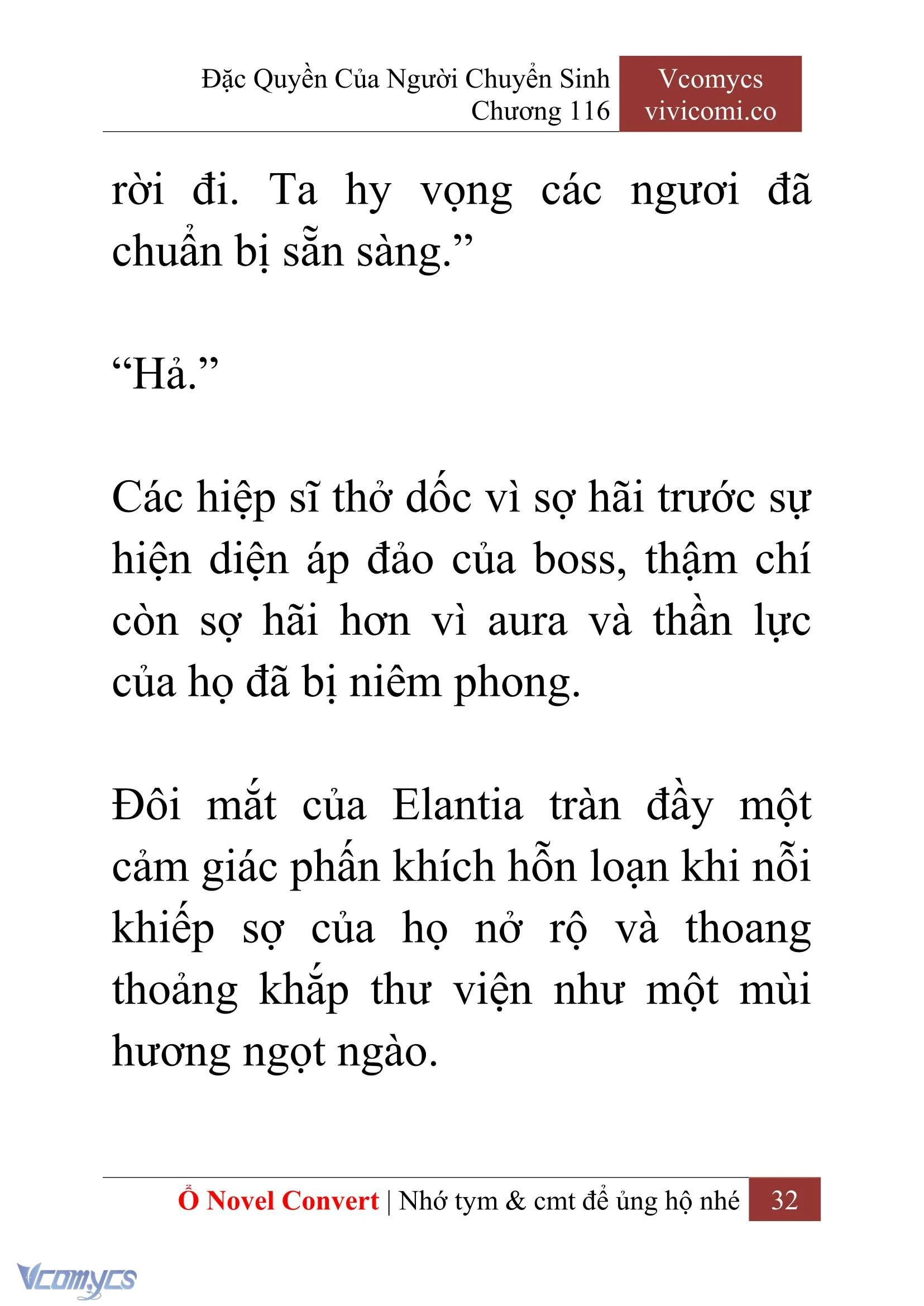 [Novel] Đặc Quyền Của Người Chuyển Sinh Chapter  116 - 34