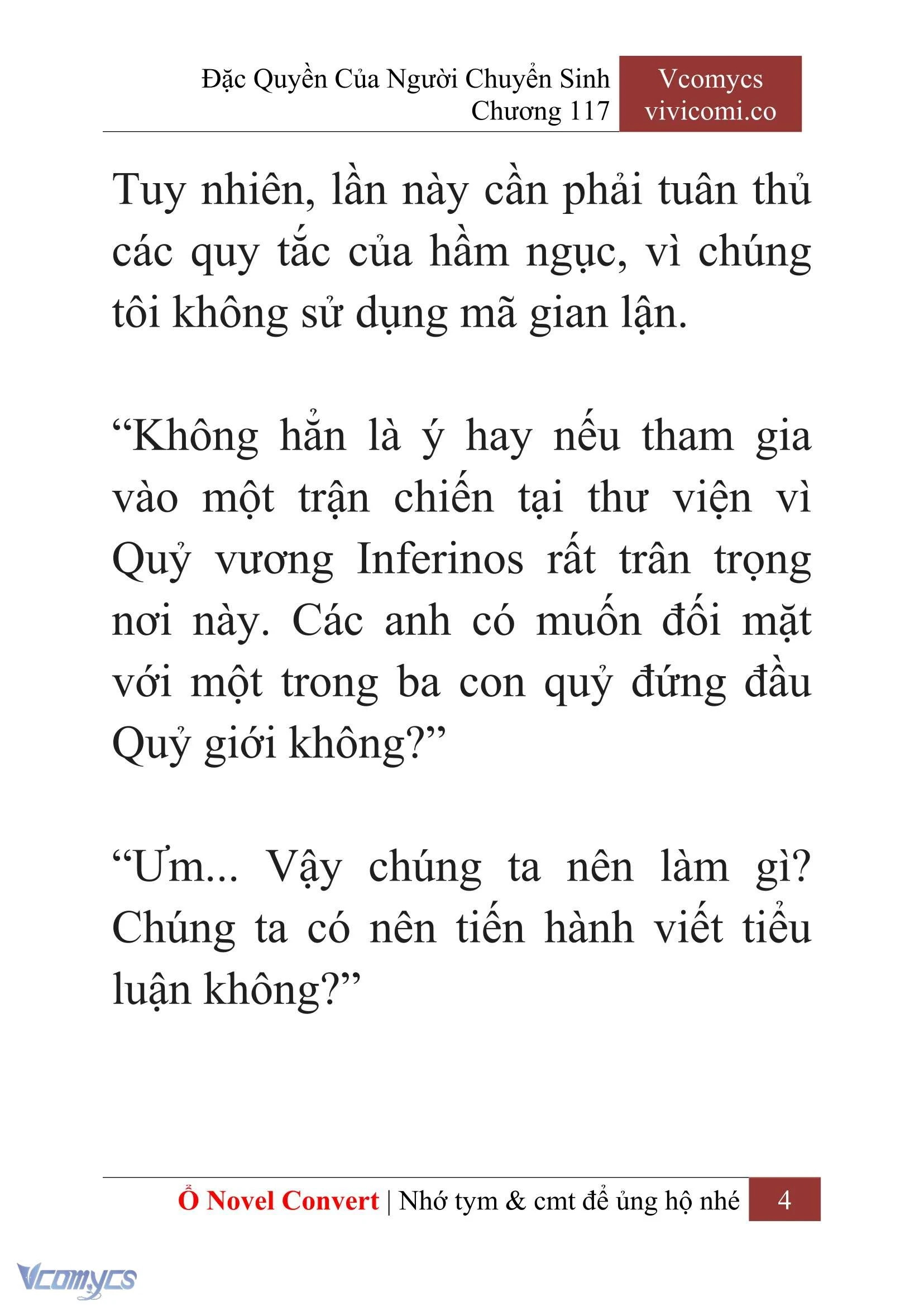 [Novel] Đặc Quyền Của Người Chuyển Sinh Chapter  117 - 6