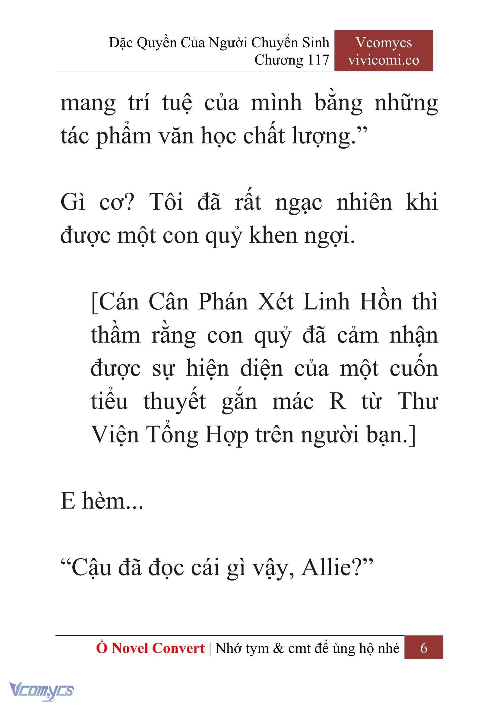 [Novel] Đặc Quyền Của Người Chuyển Sinh Chapter  117 - 8