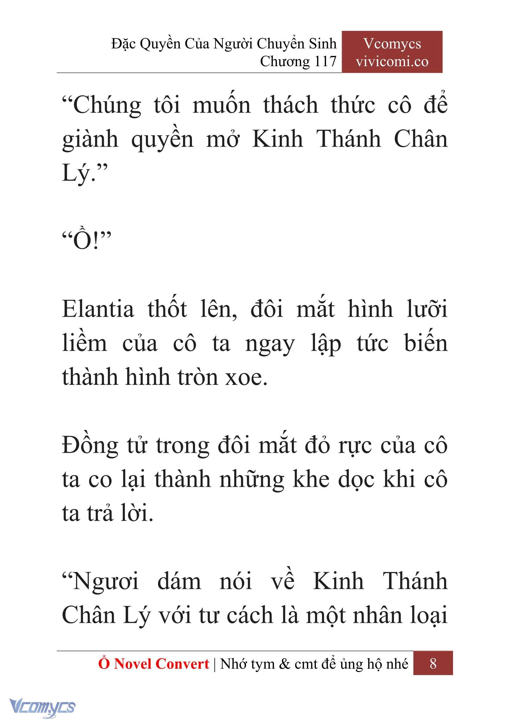[Novel] Đặc Quyền Của Người Chuyển Sinh Chapter  117 - 10
