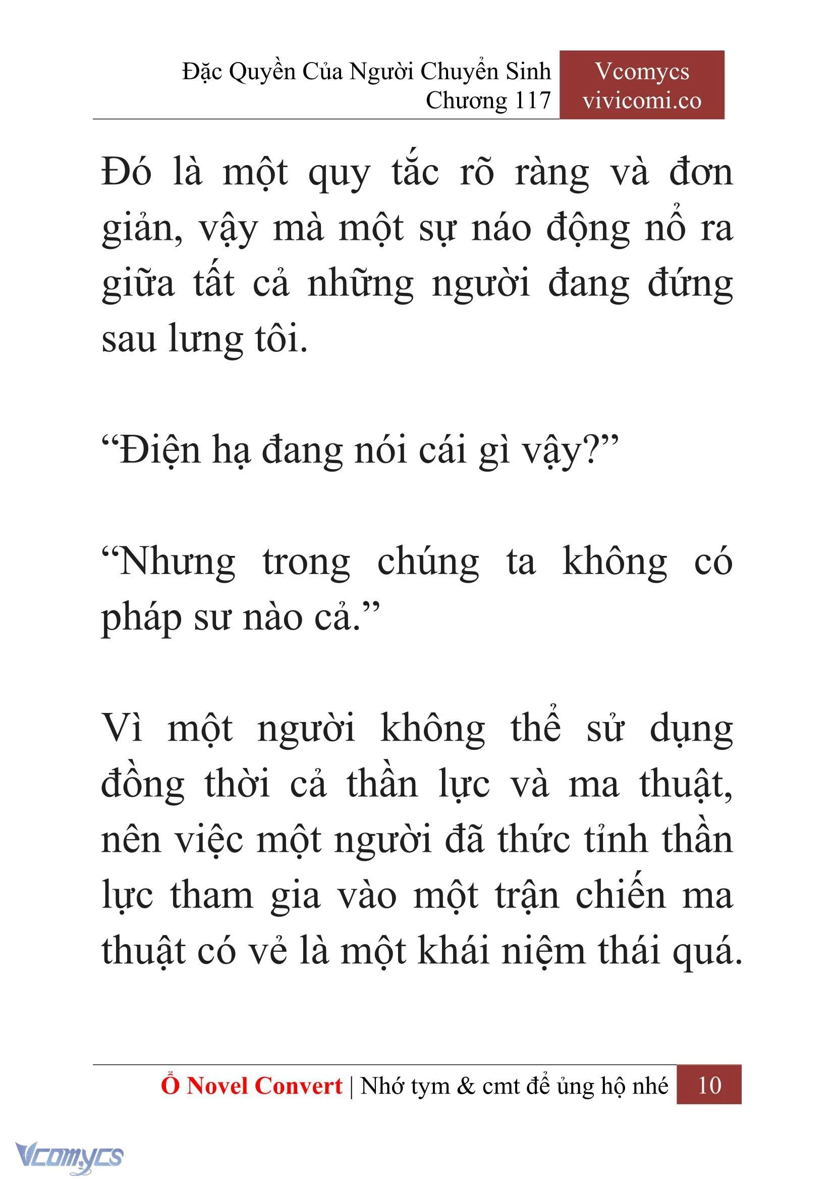 [Novel] Đặc Quyền Của Người Chuyển Sinh Chapter  117 - 12