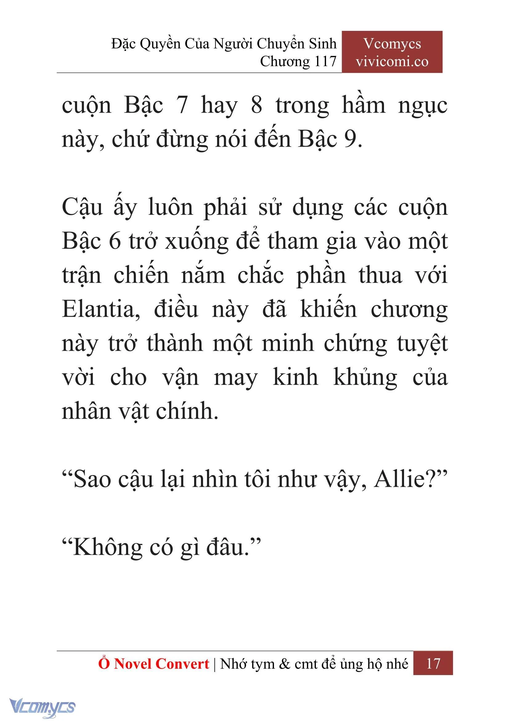 [Novel] Đặc Quyền Của Người Chuyển Sinh Chapter  117 - 19