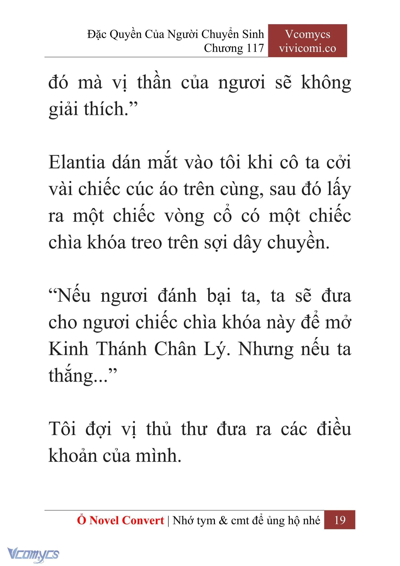 [Novel] Đặc Quyền Của Người Chuyển Sinh Chapter  117 - 21