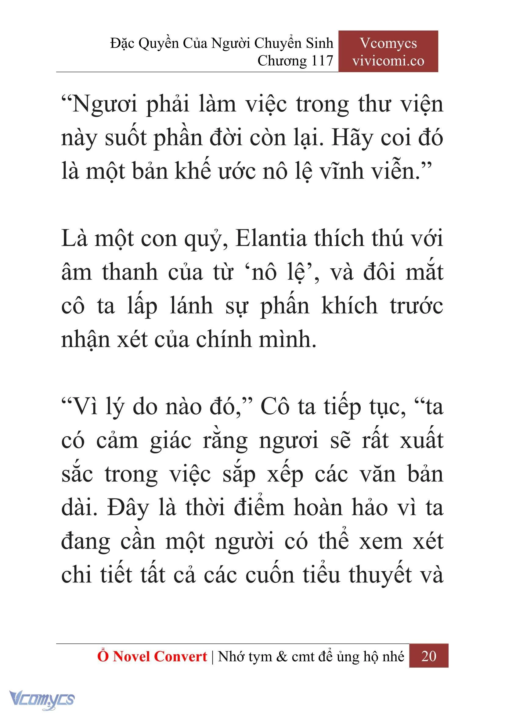 [Novel] Đặc Quyền Của Người Chuyển Sinh Chapter  117 - 22