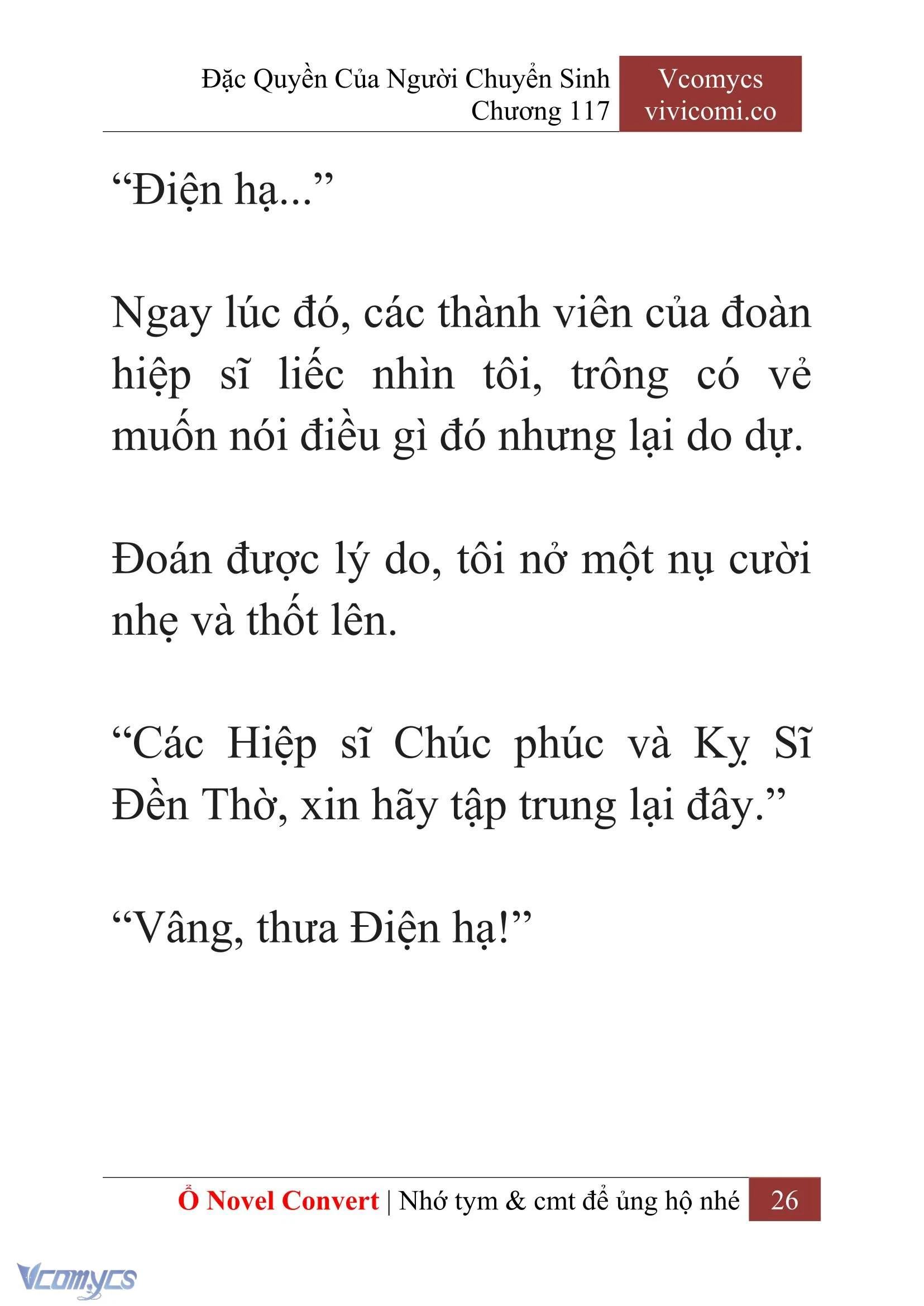 [Novel] Đặc Quyền Của Người Chuyển Sinh Chapter  117 - 28
