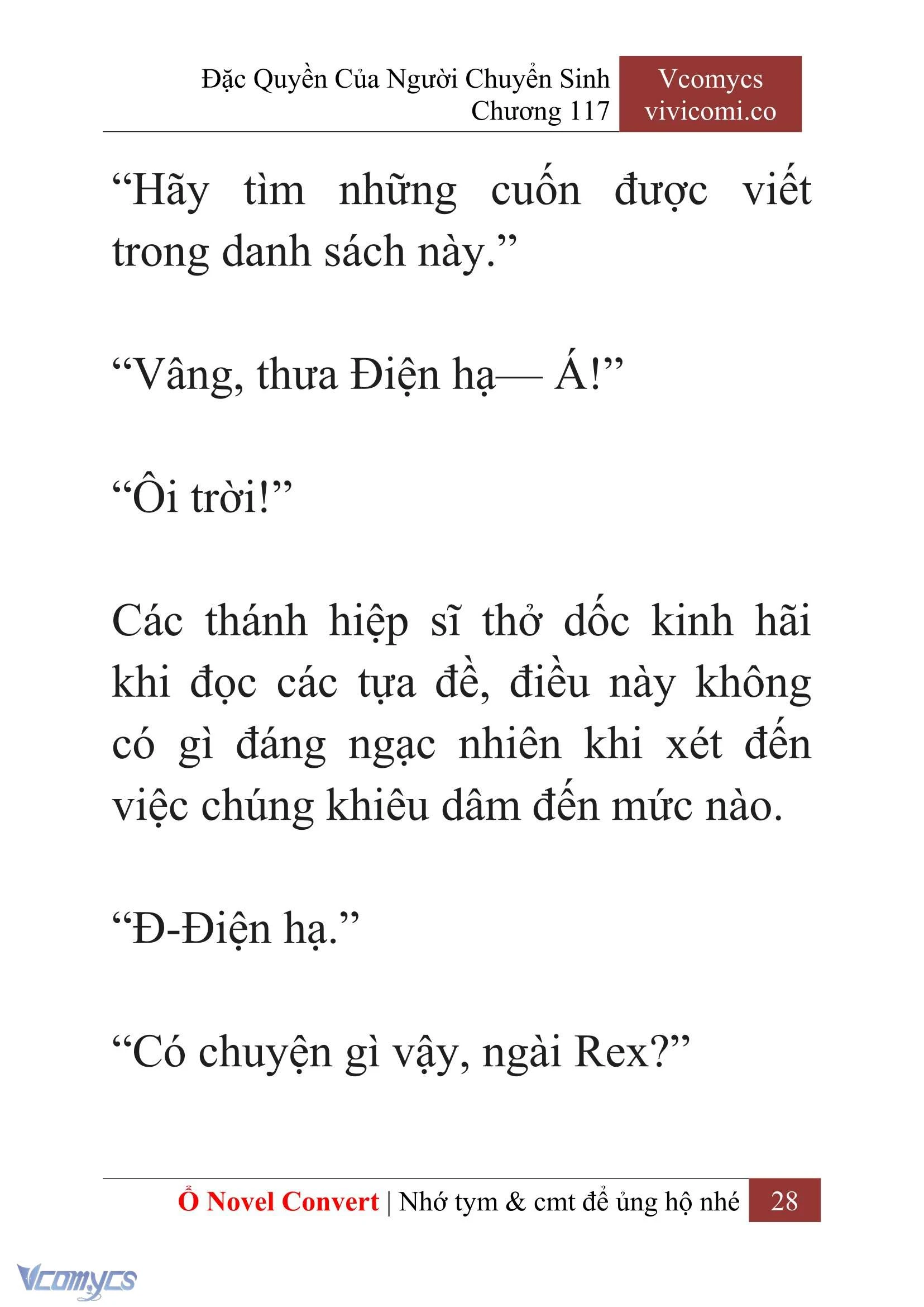 [Novel] Đặc Quyền Của Người Chuyển Sinh Chapter  117 - 30