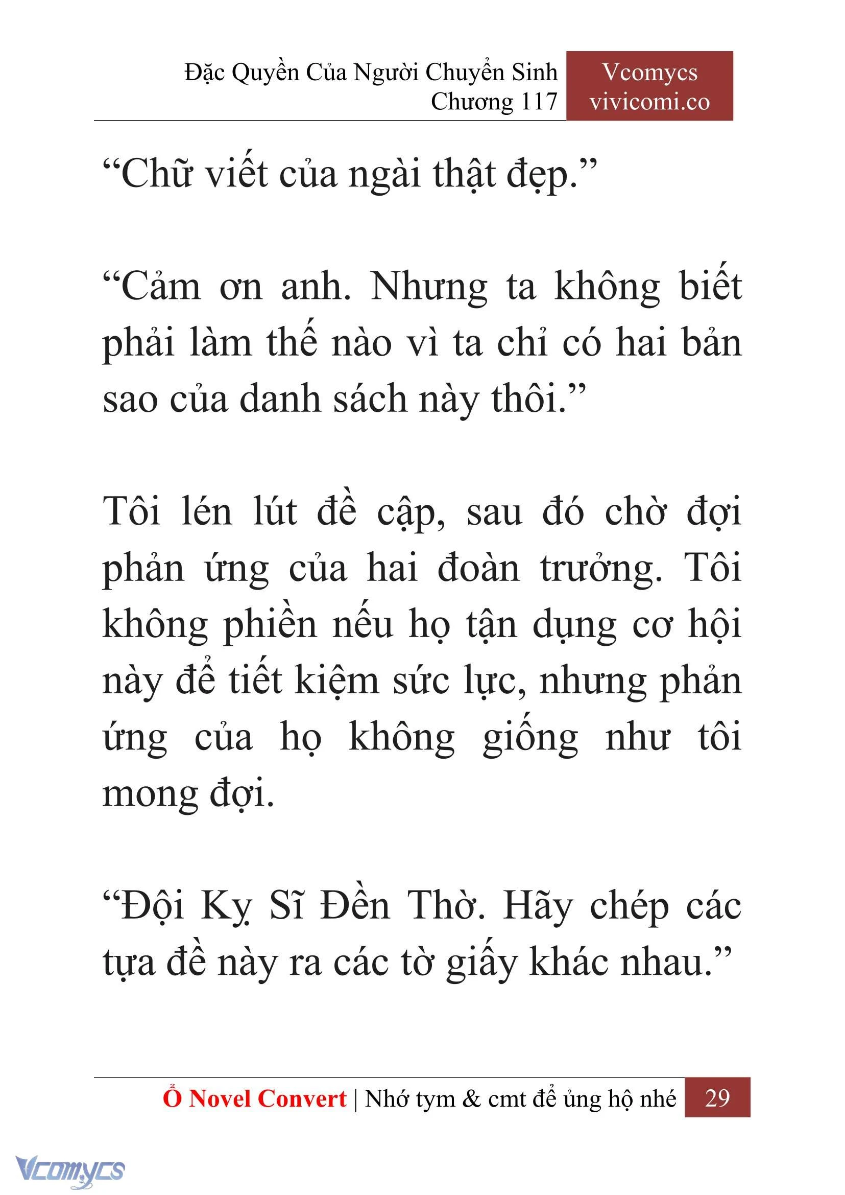 [Novel] Đặc Quyền Của Người Chuyển Sinh Chapter  117 - 31