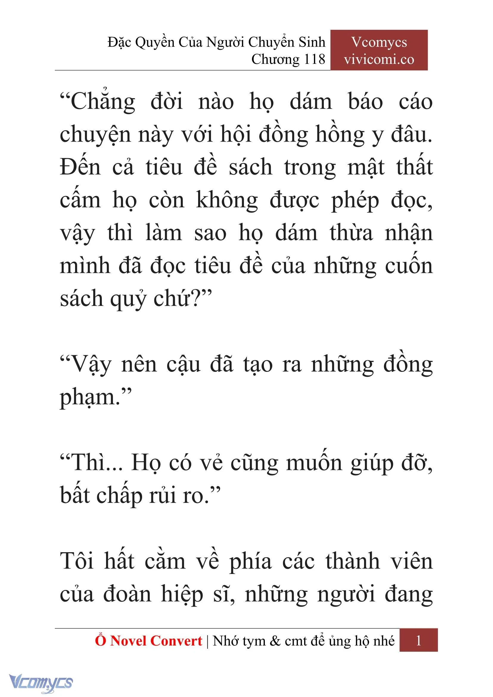 [Novel] Đặc Quyền Của Người Chuyển Sinh Chapter  118 - 3