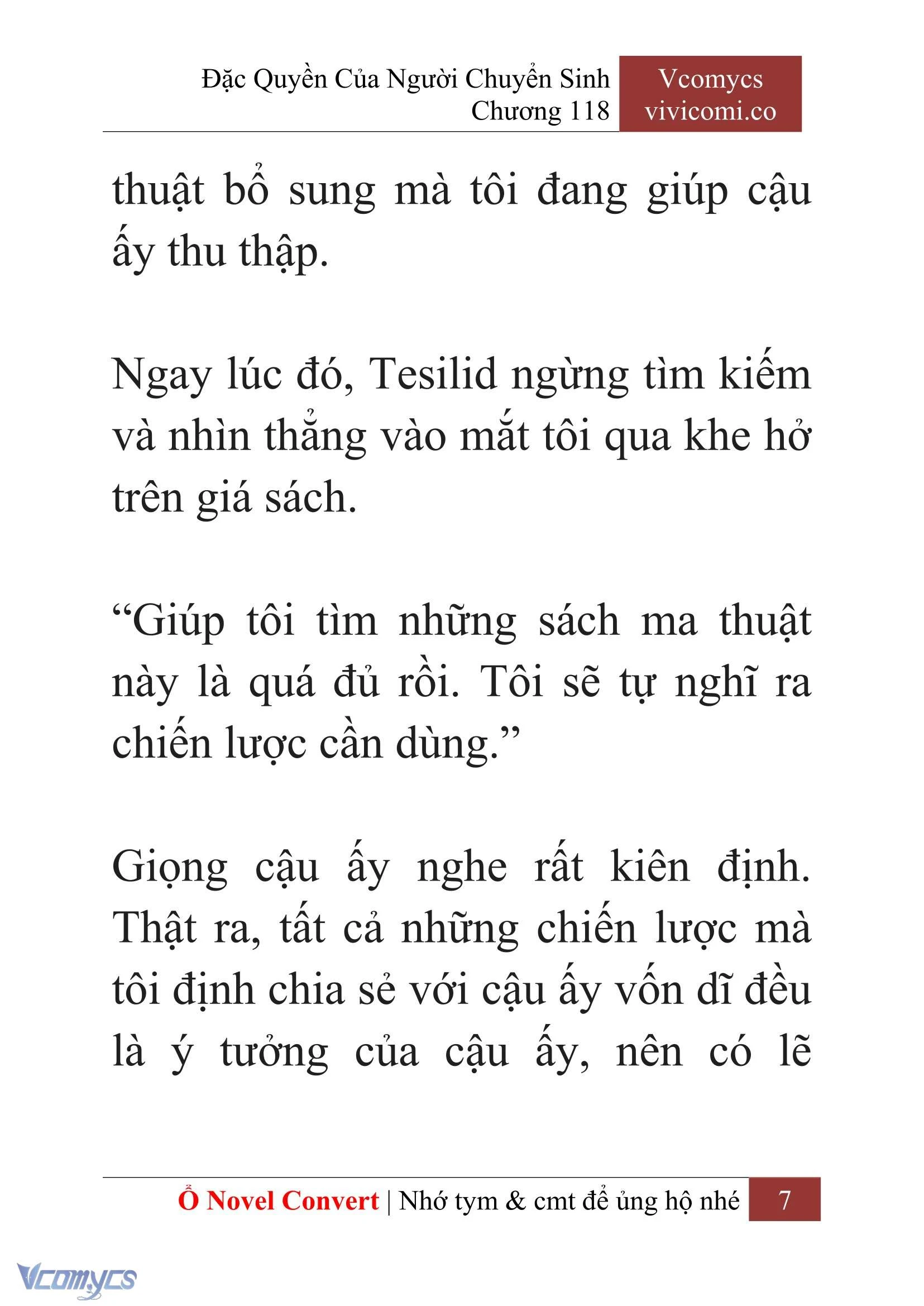 [Novel] Đặc Quyền Của Người Chuyển Sinh Chapter  118 - 9